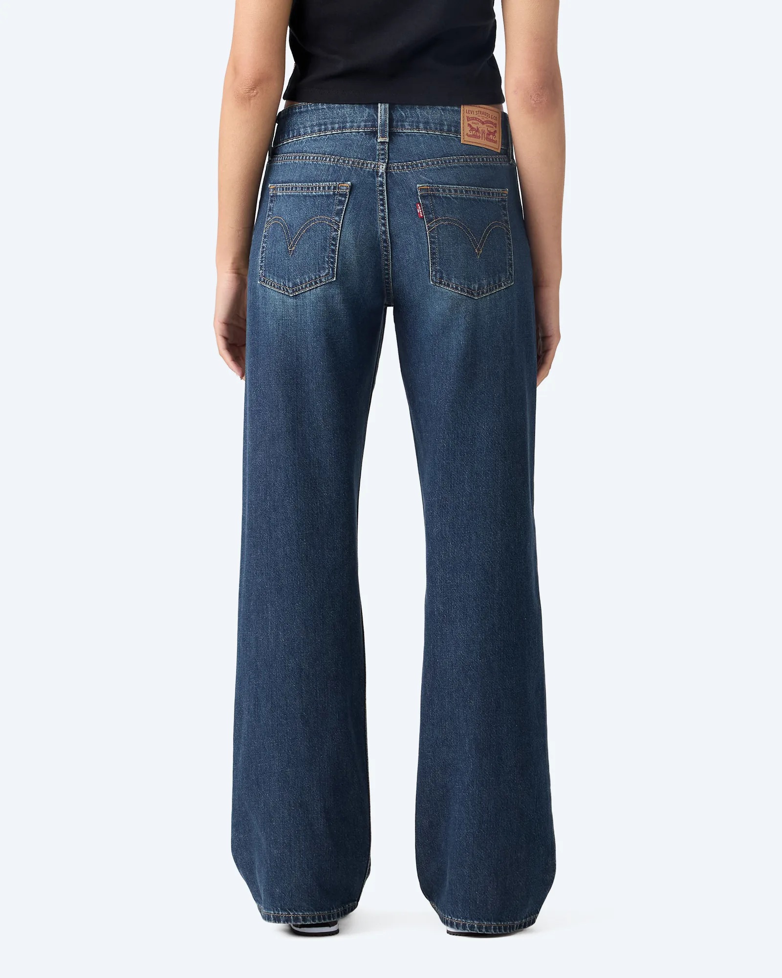 Superlow Loose Dark Indigo Worn in Jeans Grounded Optimism