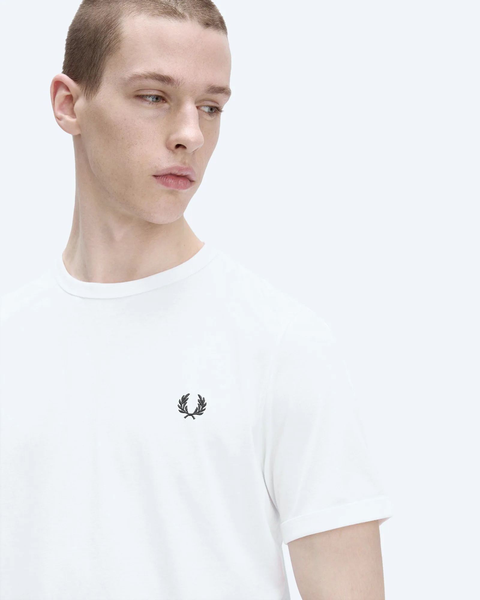 Fred Perry Ringer T-Shirt White