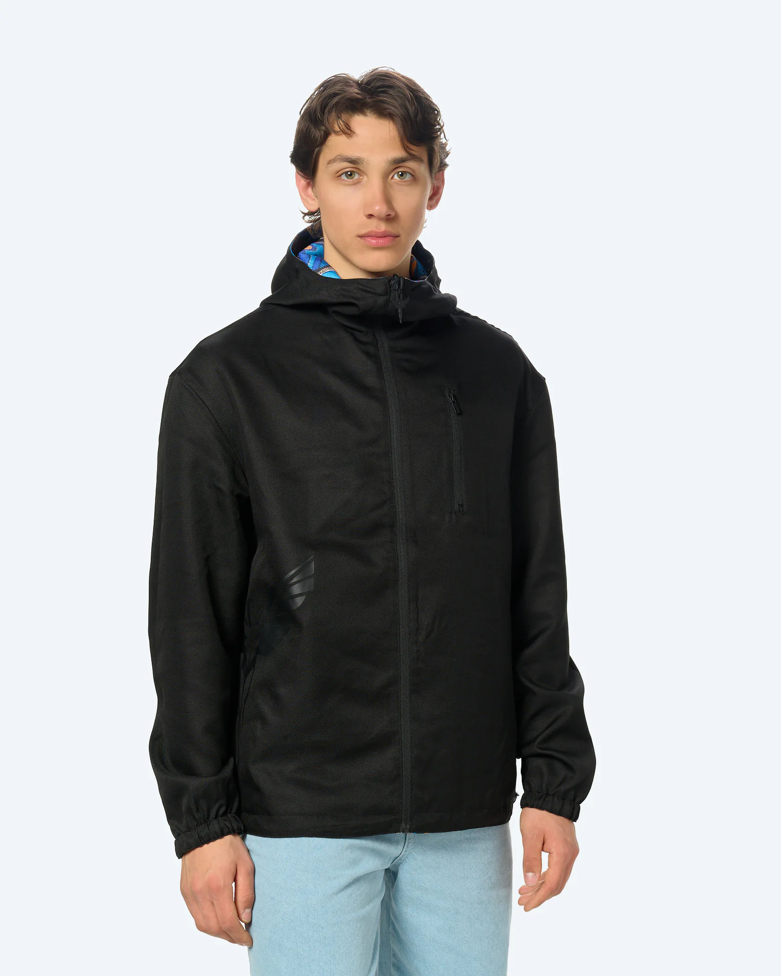 Colucci Reversible Signature Windbreaker AOP Blue Orange / Black