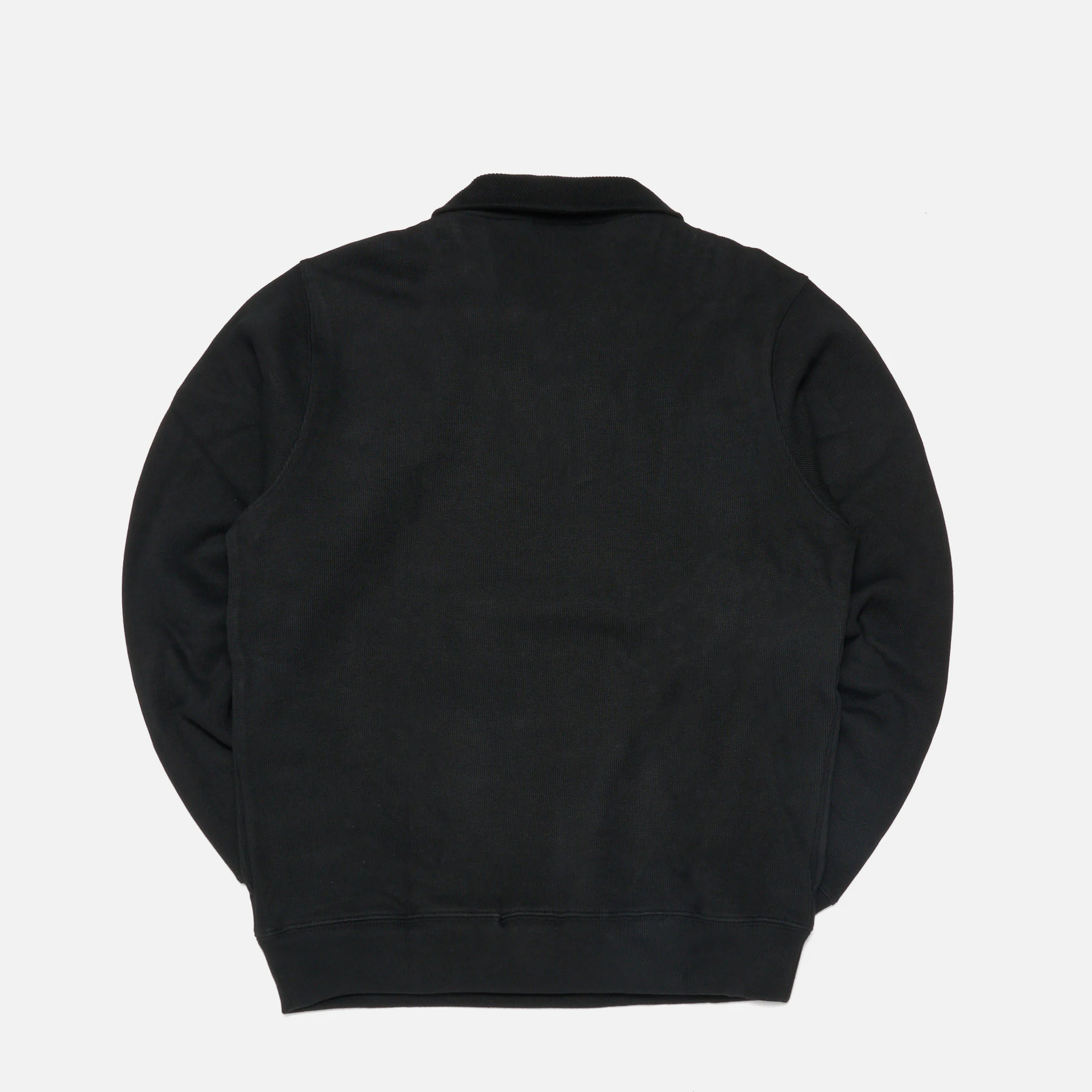 Lacoste Stand-Up Collar Cotton Half-Zip Pullover Black Lacoste Stand-Up Collar Cotton Half-Zip Pullover Black