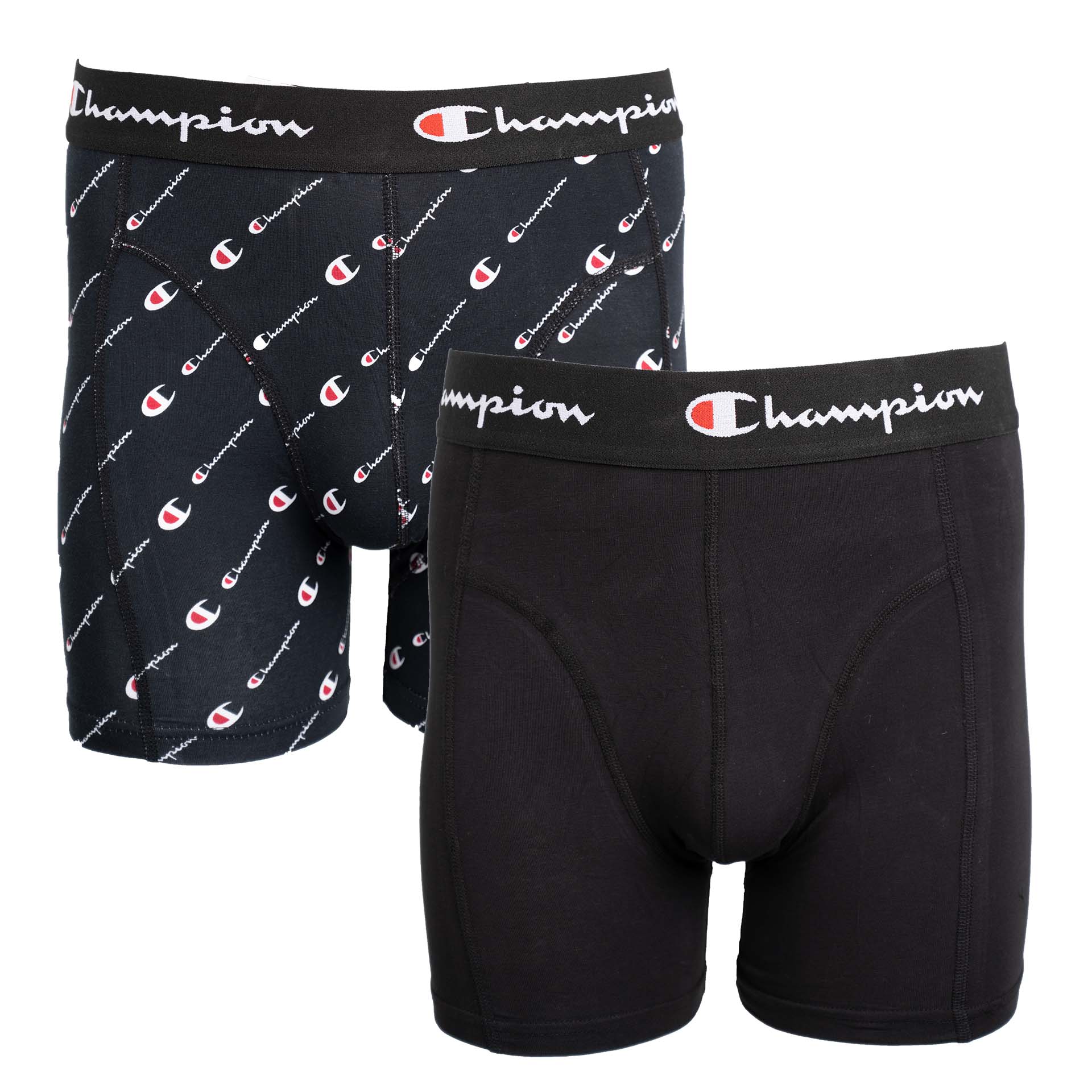 Champion 2Pack Boxershorts Black/All Over Print
