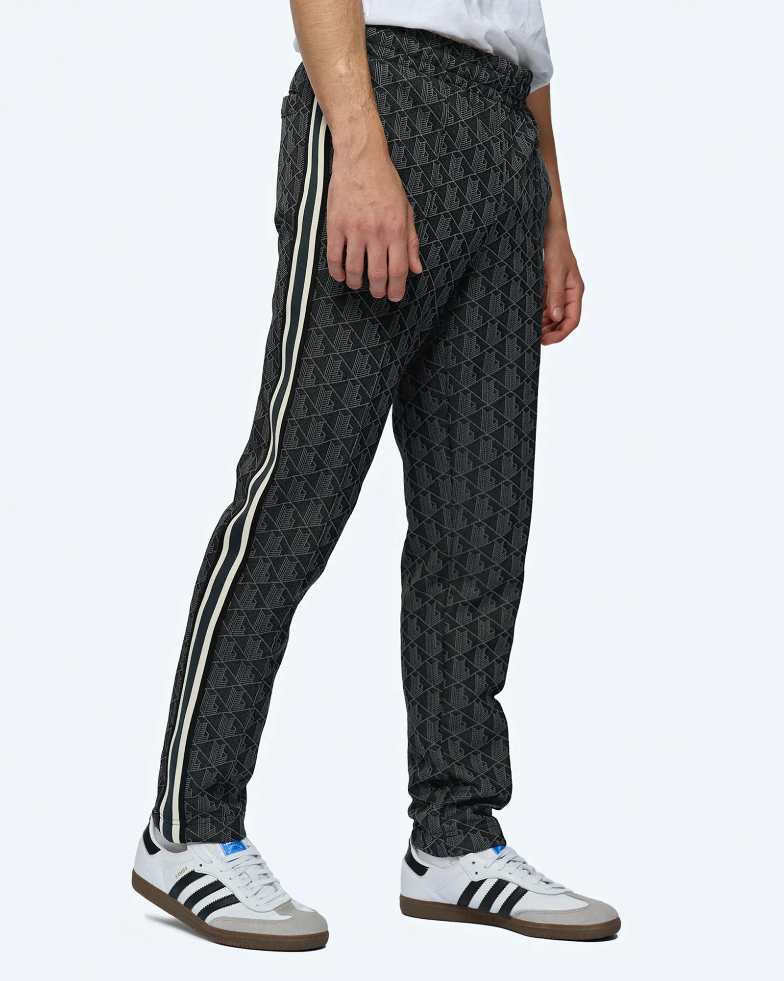 Lacoste Paris Monogram Jacquard Track Pants Black/Graphite Lacoste Paris Monogram Jacquard Track Pants Black/Graphite