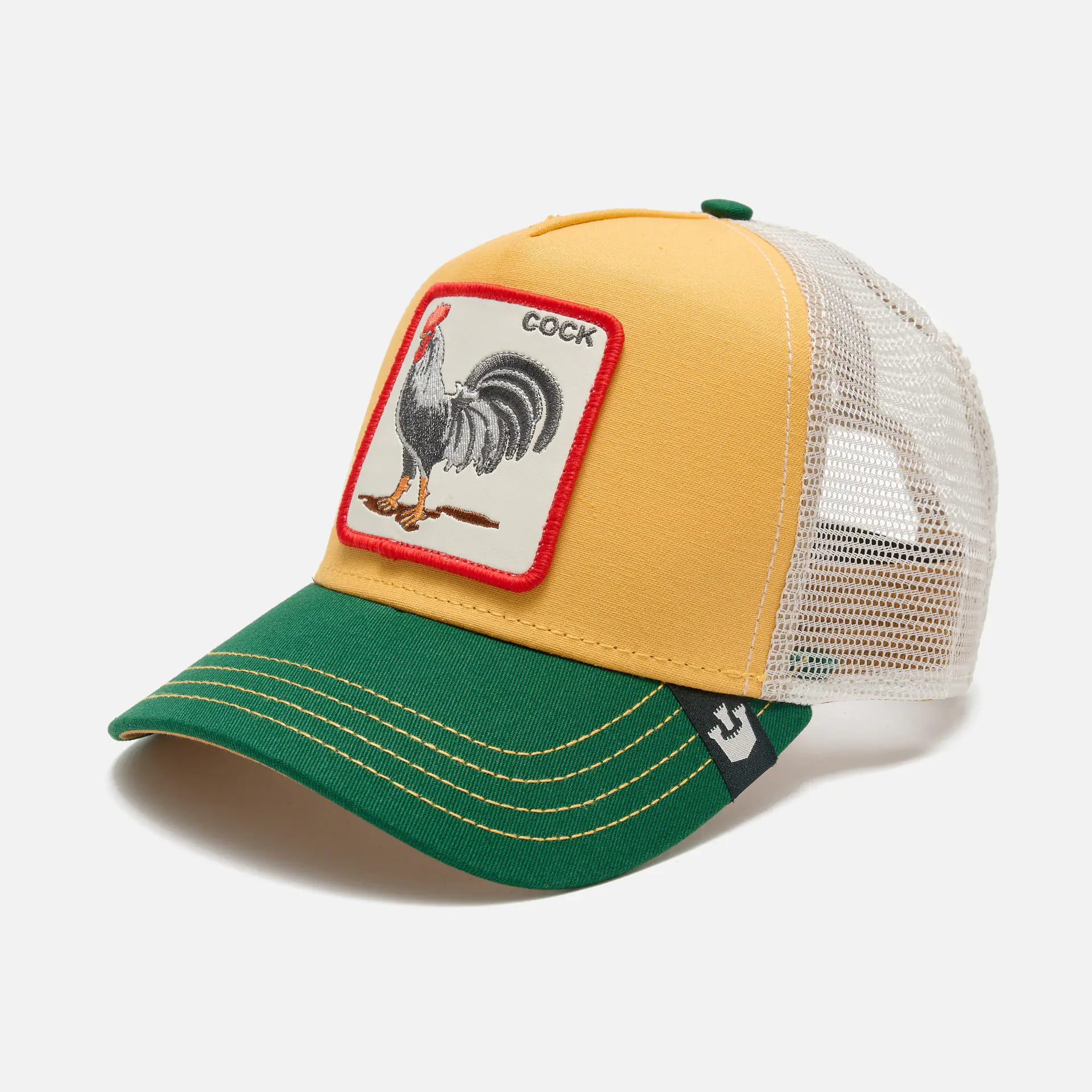 Goorin Bros The Cock Baseball Trucker Cap Yellow