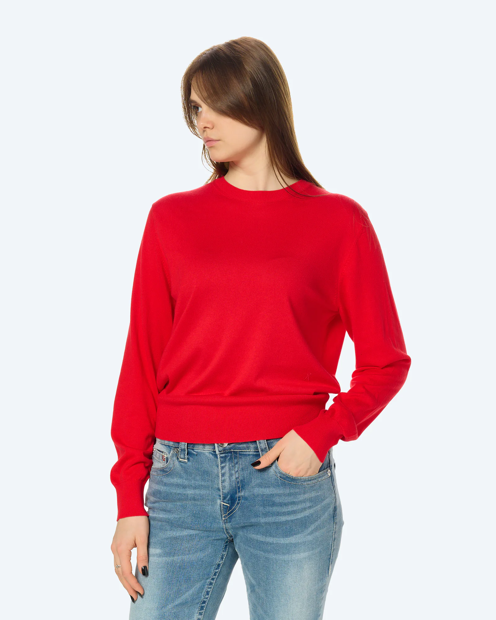 ARMEDANGELS FINE Knit Sweatshirt Mars Red