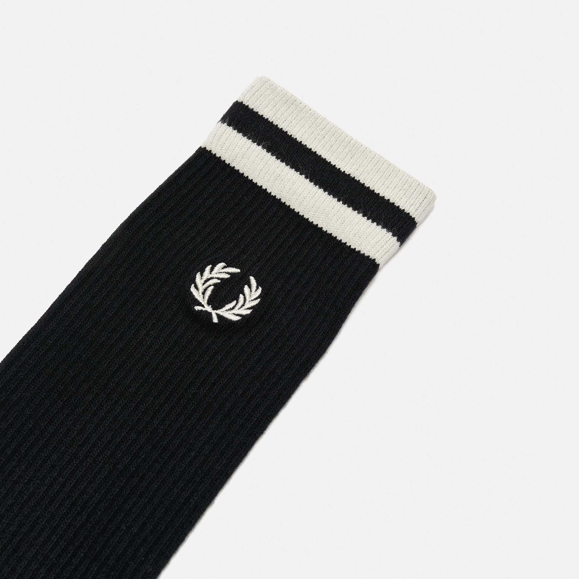 Fred Perry Tipped Sports Sock Black/Snow White