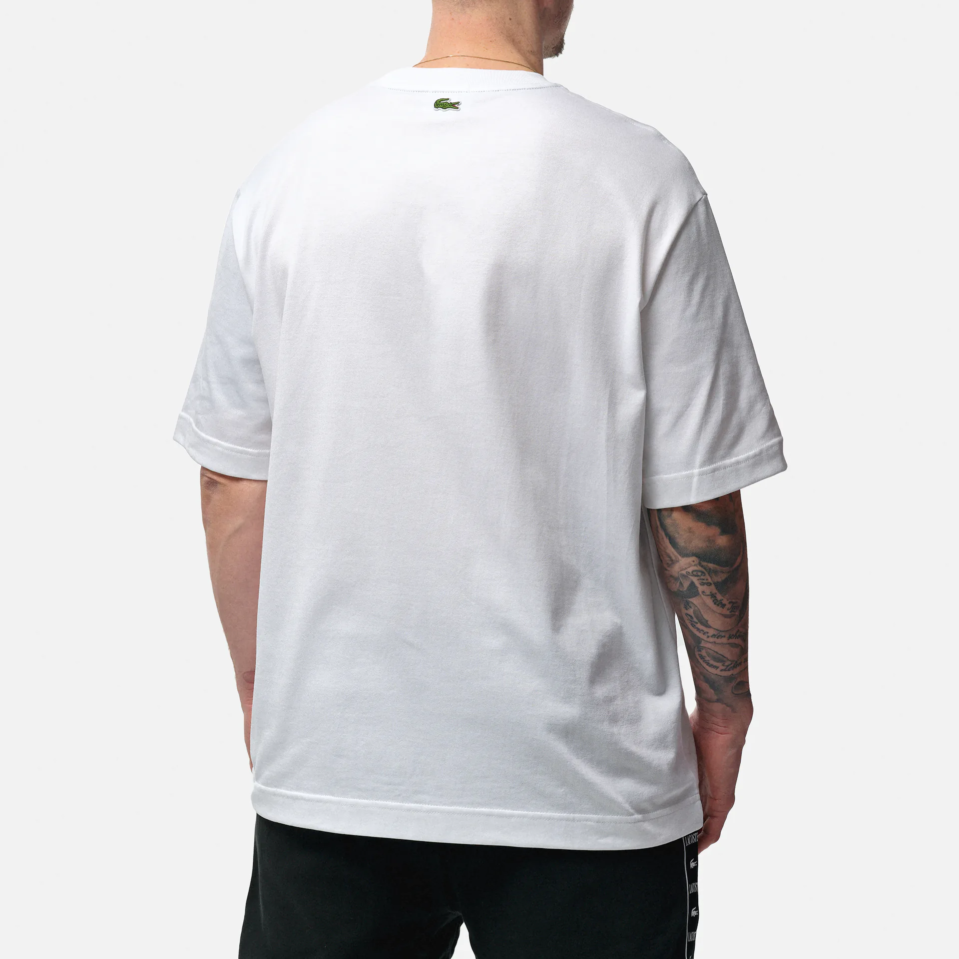 Lacoste Large Crocodile T-Shirt White