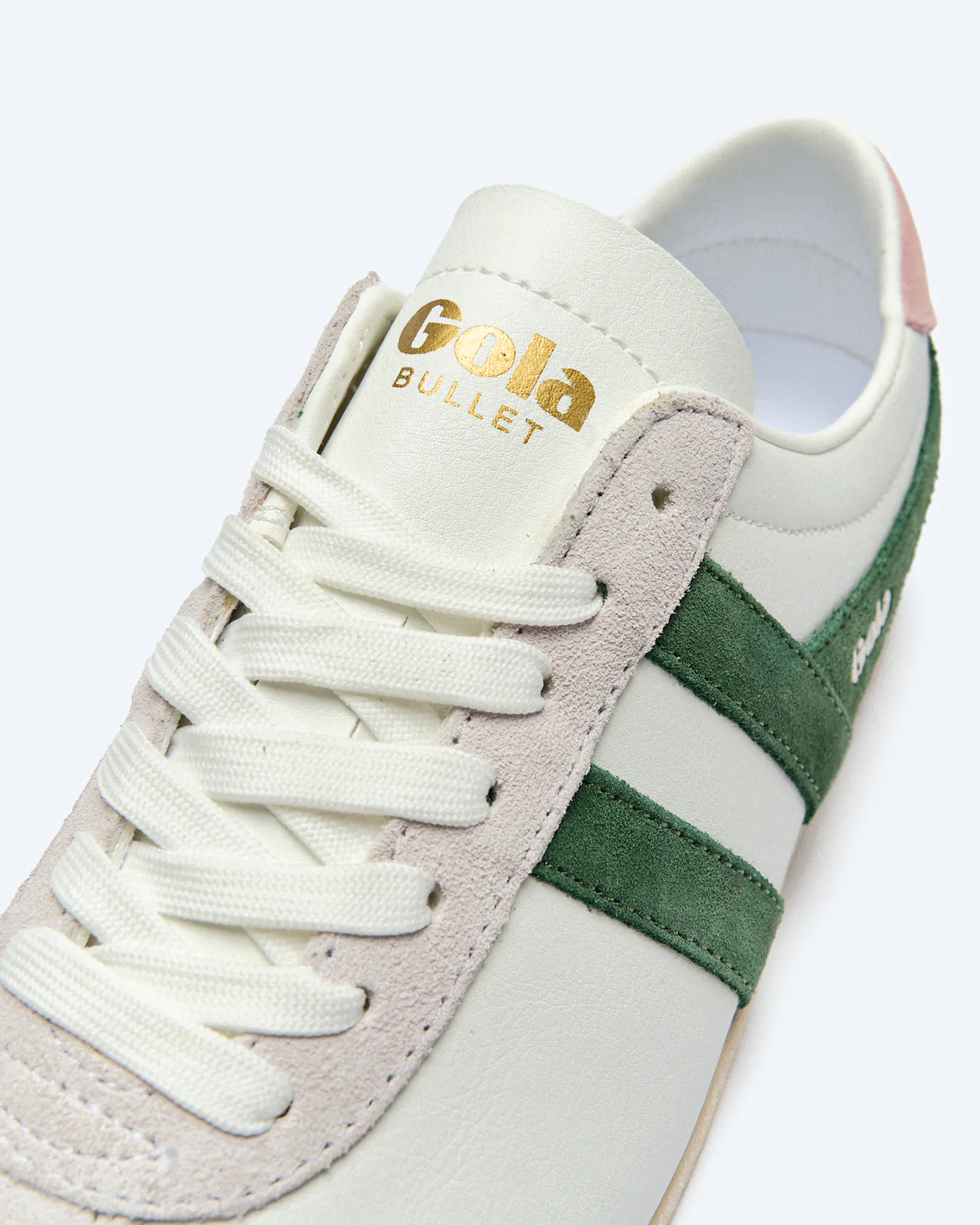 Gola Bullet Pure Sneaker White/Evergreen/Chalk Pink Gola Bullet Pure Sneaker White/Evergreen/Chalk Pink