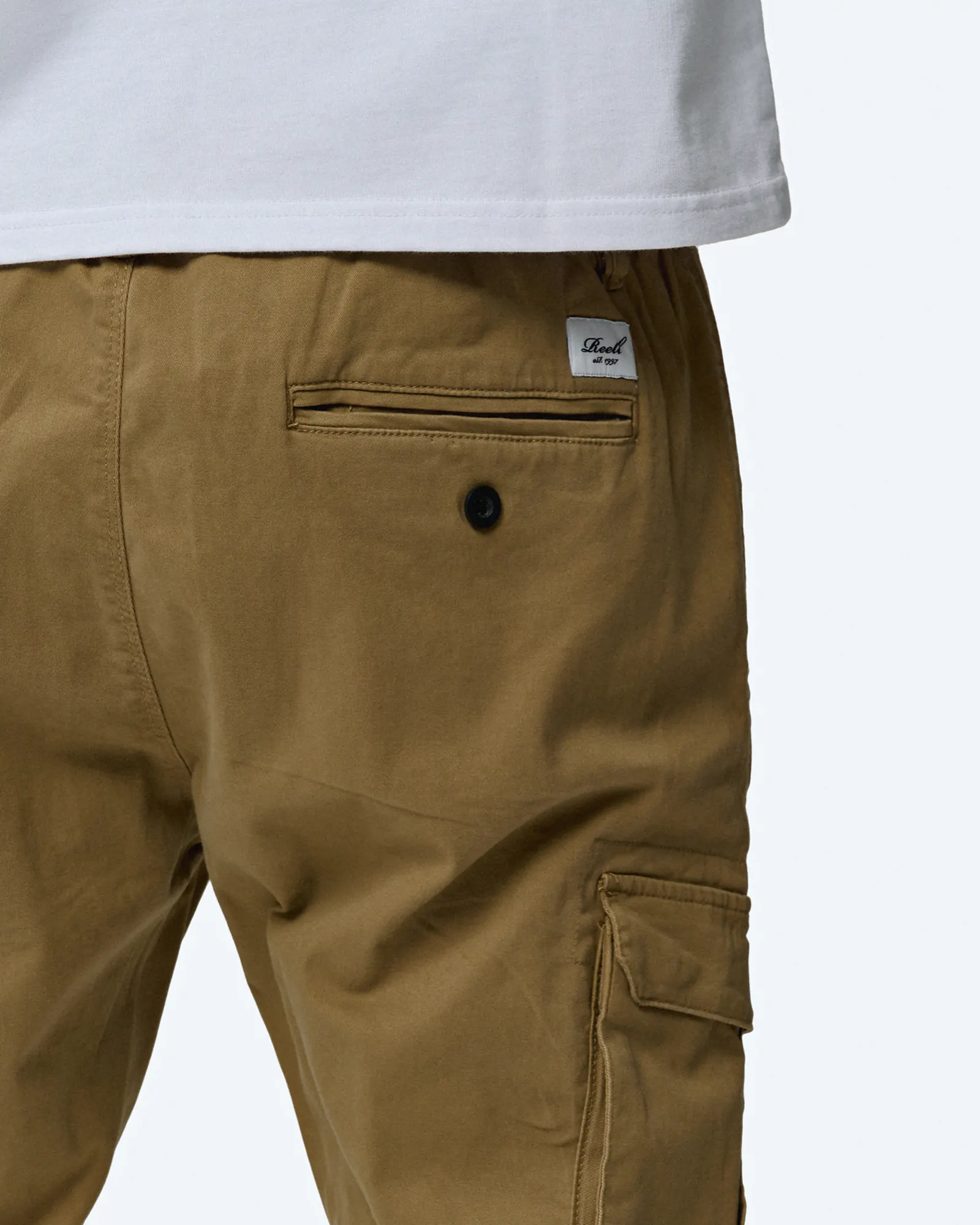 Reell Reflex Rib Cargo Pant Dark Sand Reell Reflex Rib Cargo Pant Dark Sand