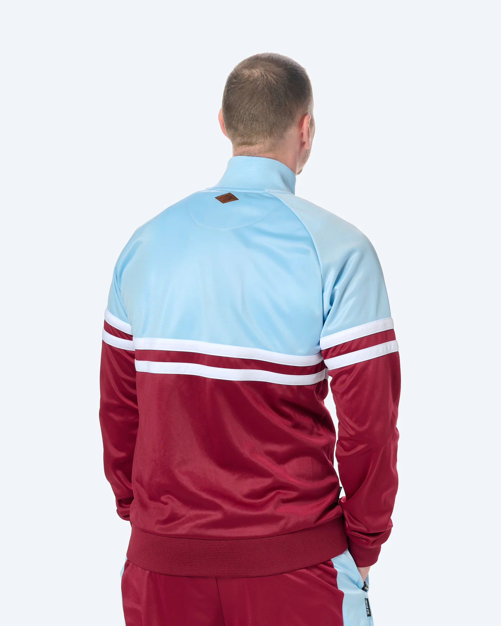 Unfair Athletics DMWU Tracktop Burgundy/Skyblue