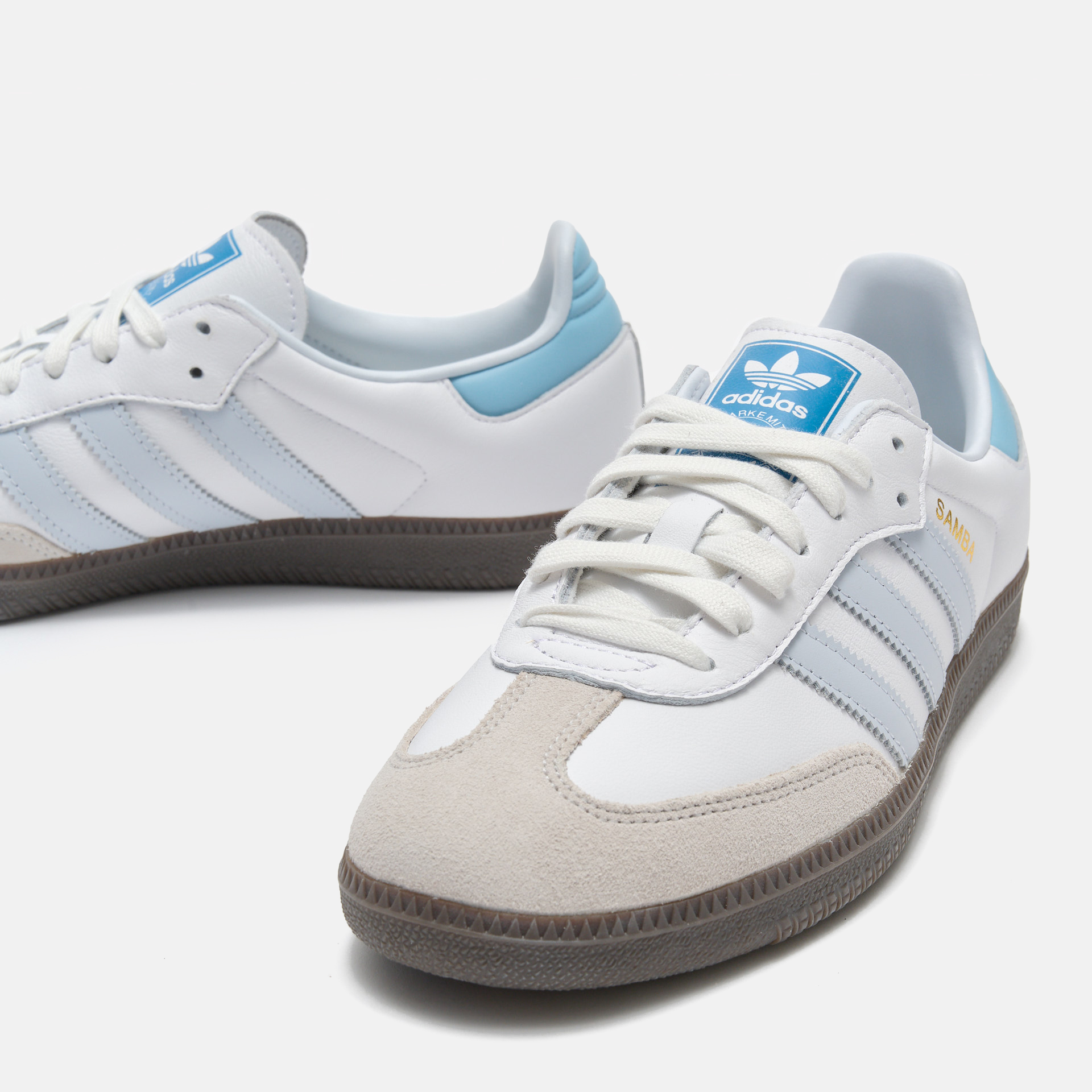 adidas Originals Sneaker Samba OG Core White/Halo Blue/Gum