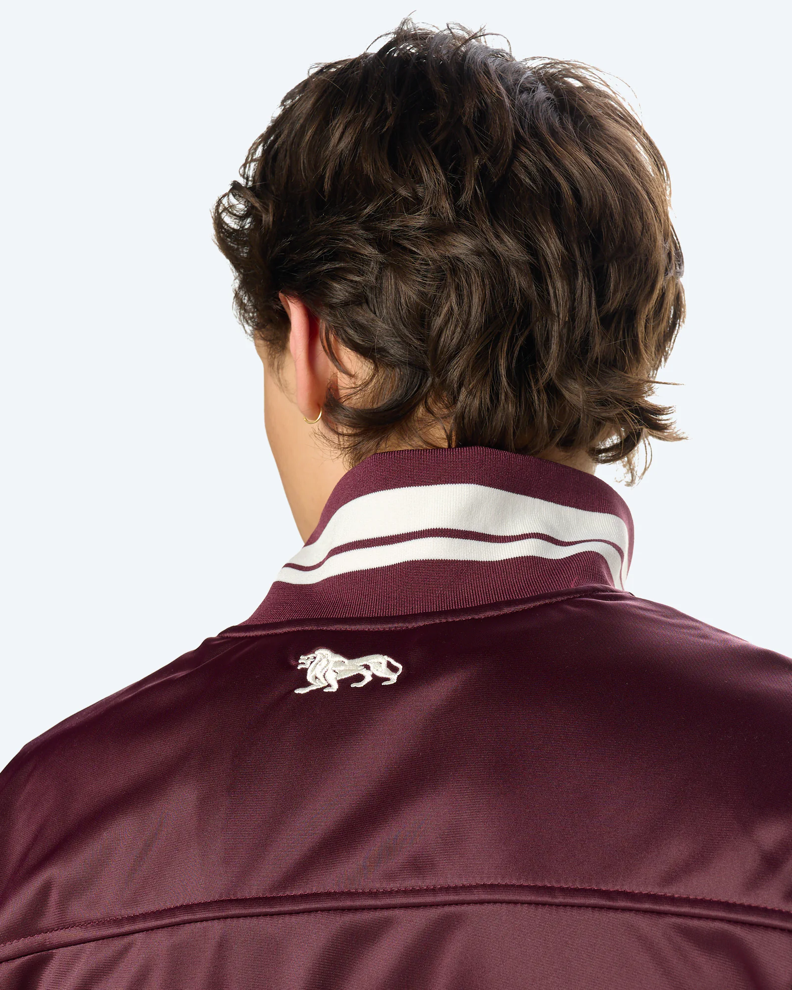 Lonsdale Meols Track Jacket Oxblood/Ecru