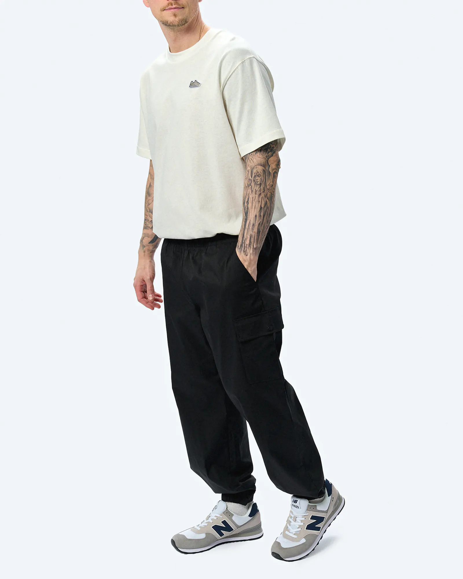 New Balance Twill Cargo Jogger Black New Balance Twill Cargo Jogger Black