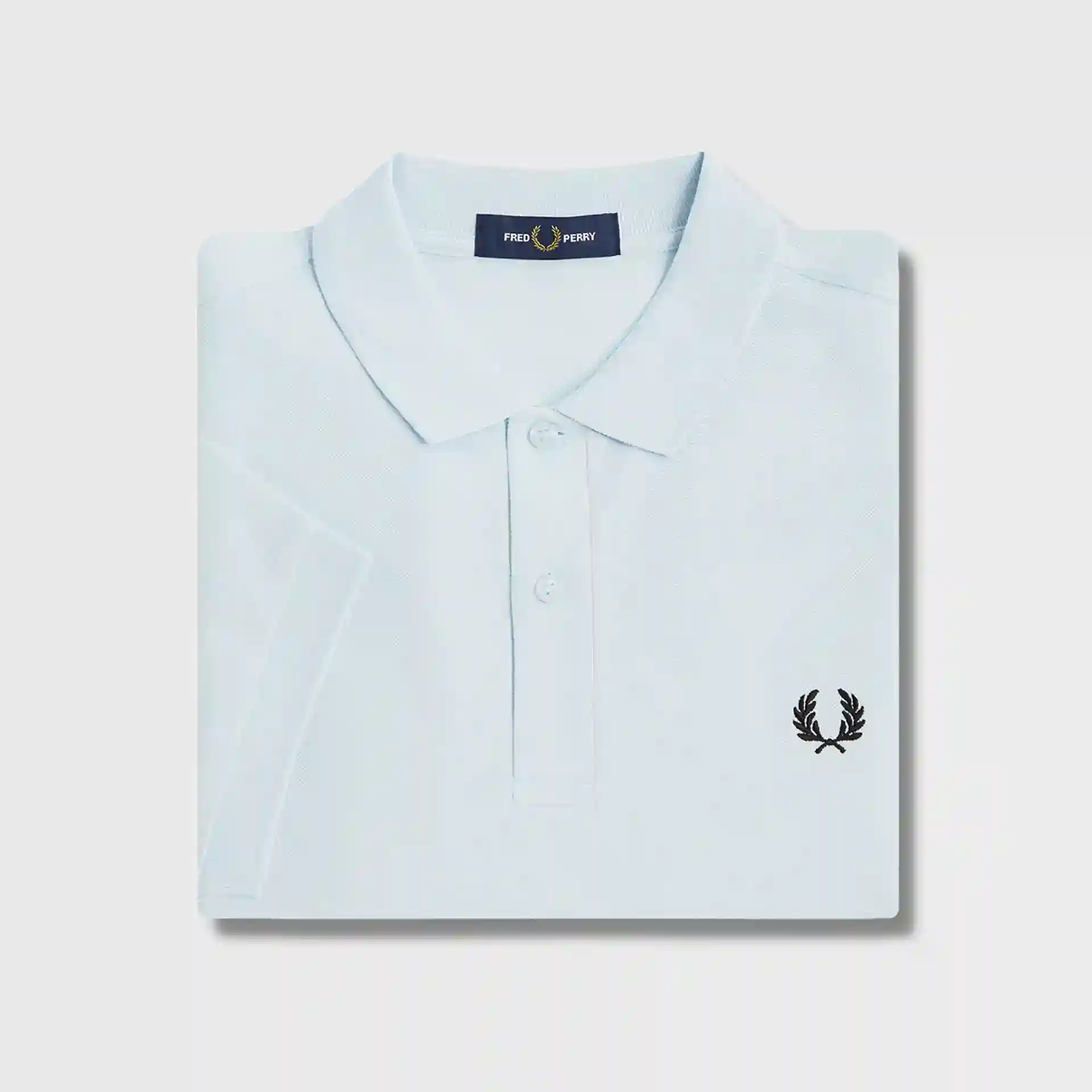 Fred Perry Plain Polo Shirt Light Ice