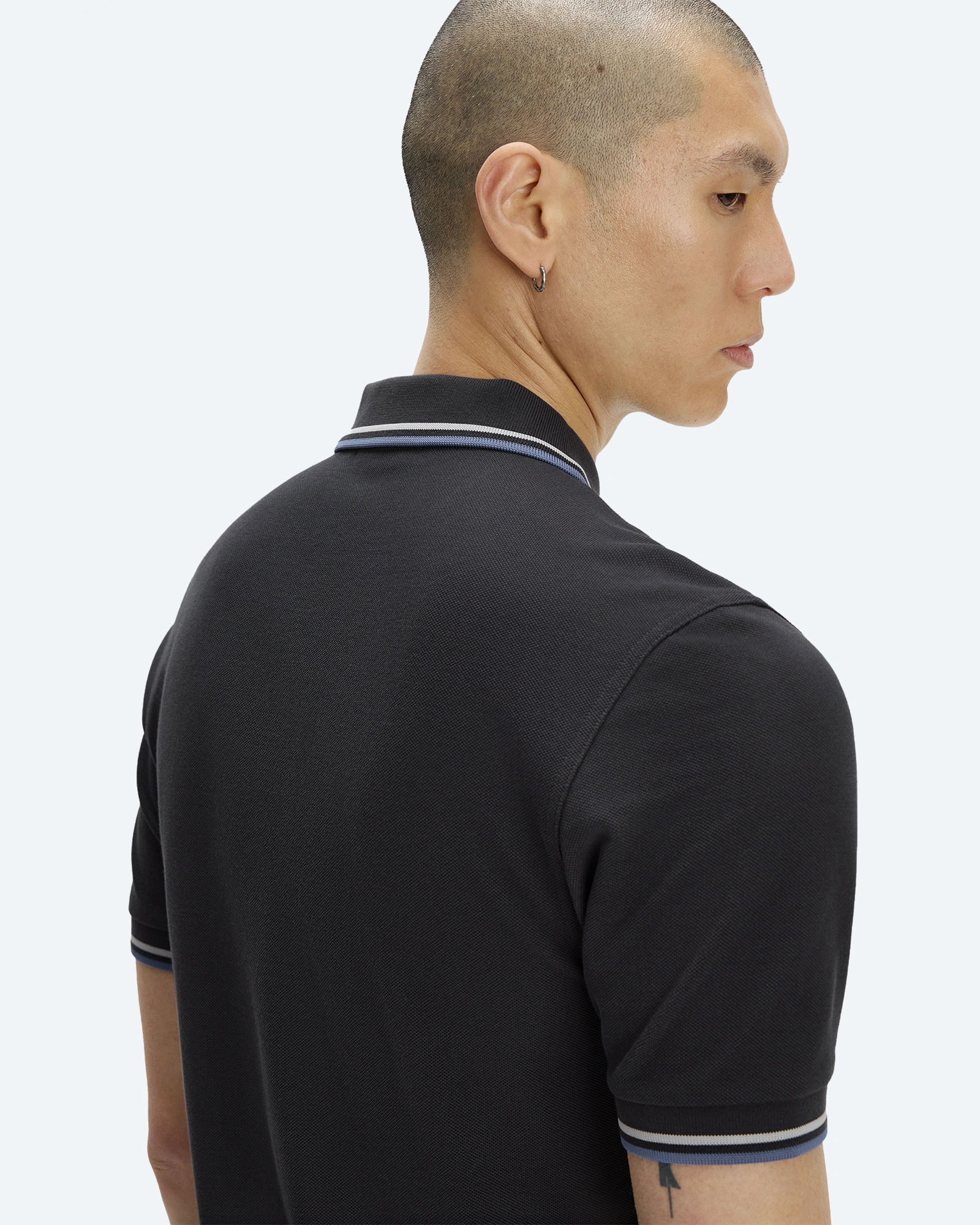 Twin Tipped Polo Shirt Anchor Grey/Slate/Ace Blue