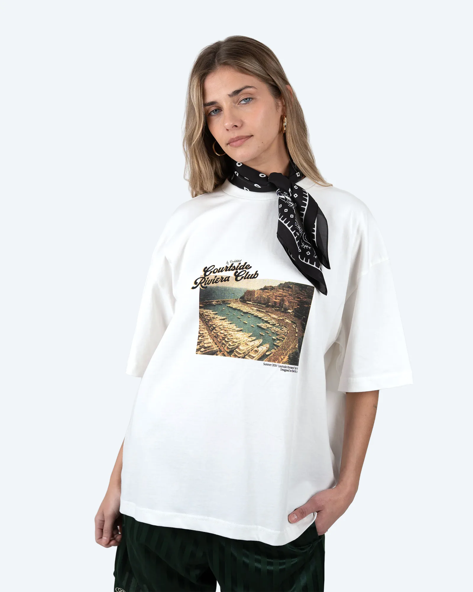 Champagne Courtside T-Shirt Off-White