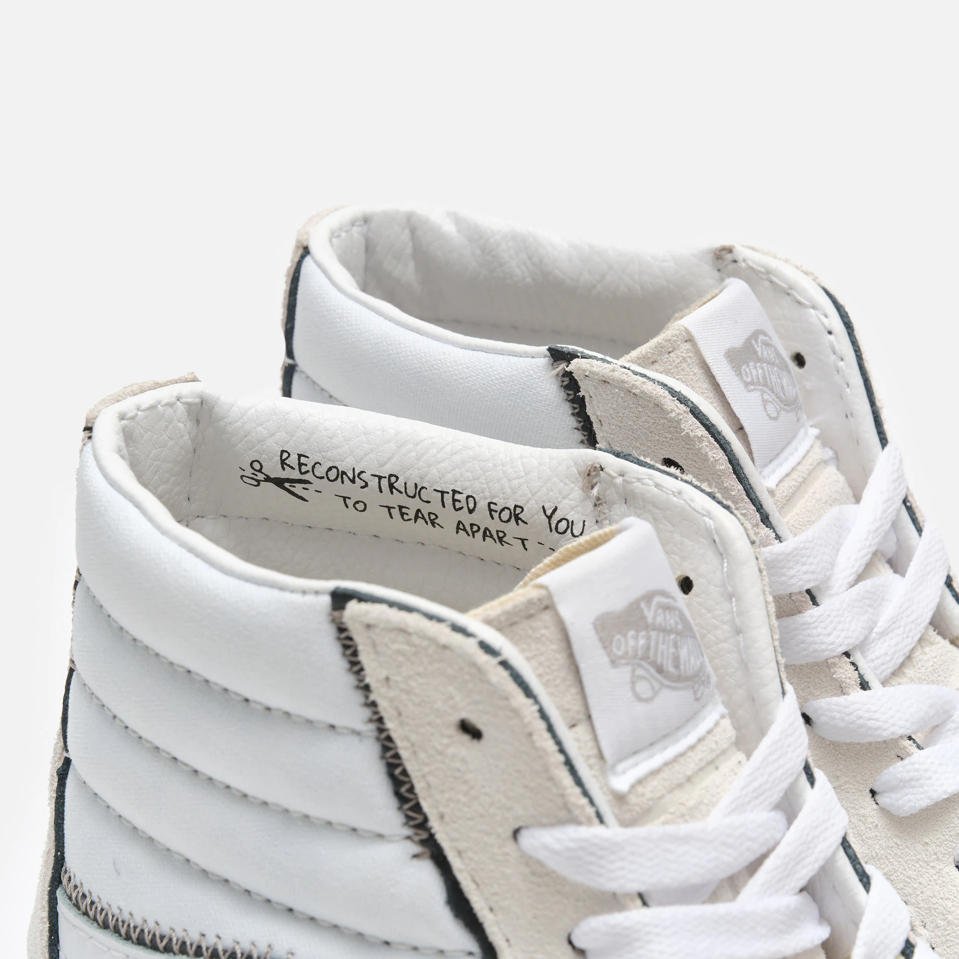 Vans SK8-Hi Sneaker Reconstruct True White Vans SK8-Hi Sneaker Reconstruct True White