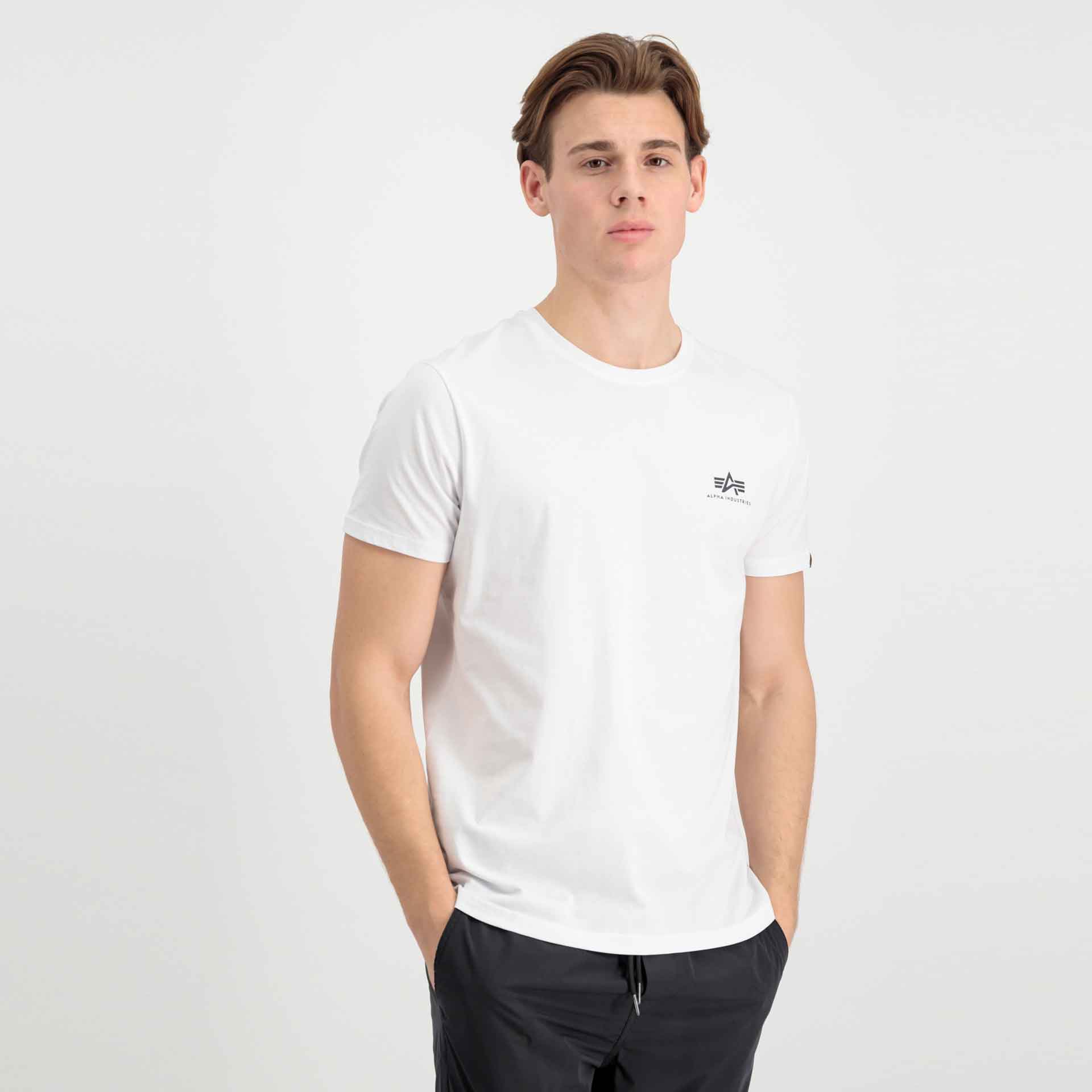 Alpha Industries Basic T-Shirt Small Logo White