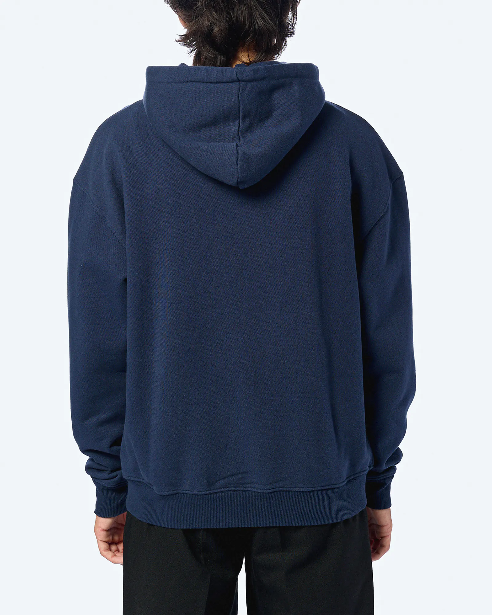 POMPEII Logo Regular Fit Hoodie Navy