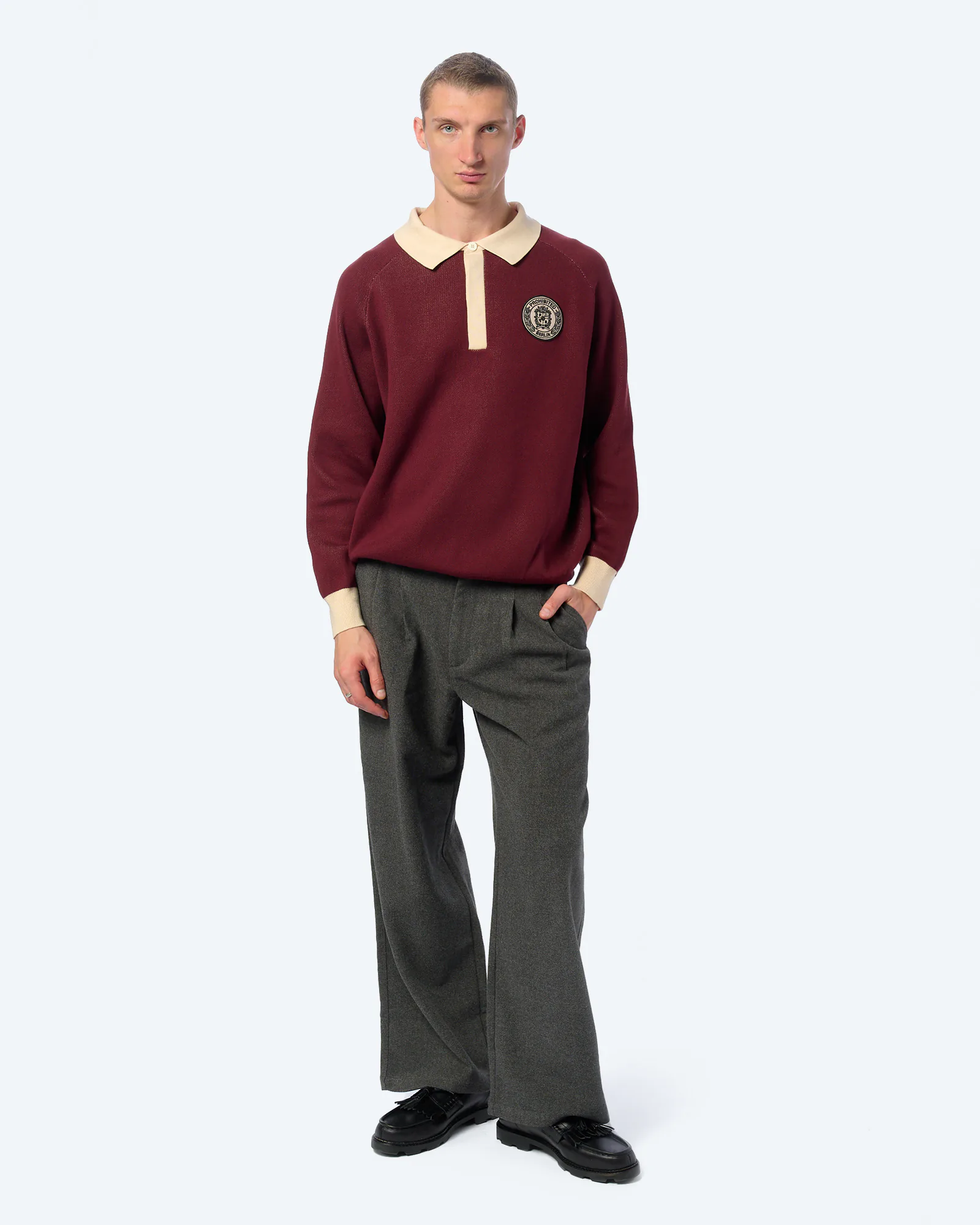 Prohibited Cup Knitted Jersey Bordeaux Prohibited Cup Knitted Jersey Bordeaux