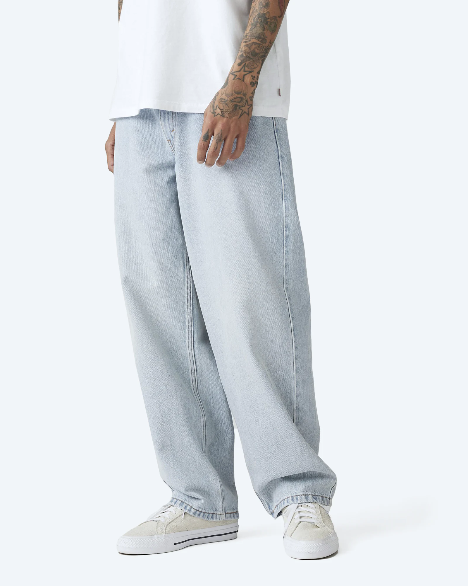 578 Baggy Med Indigo Worn In Jeans Bag Secured