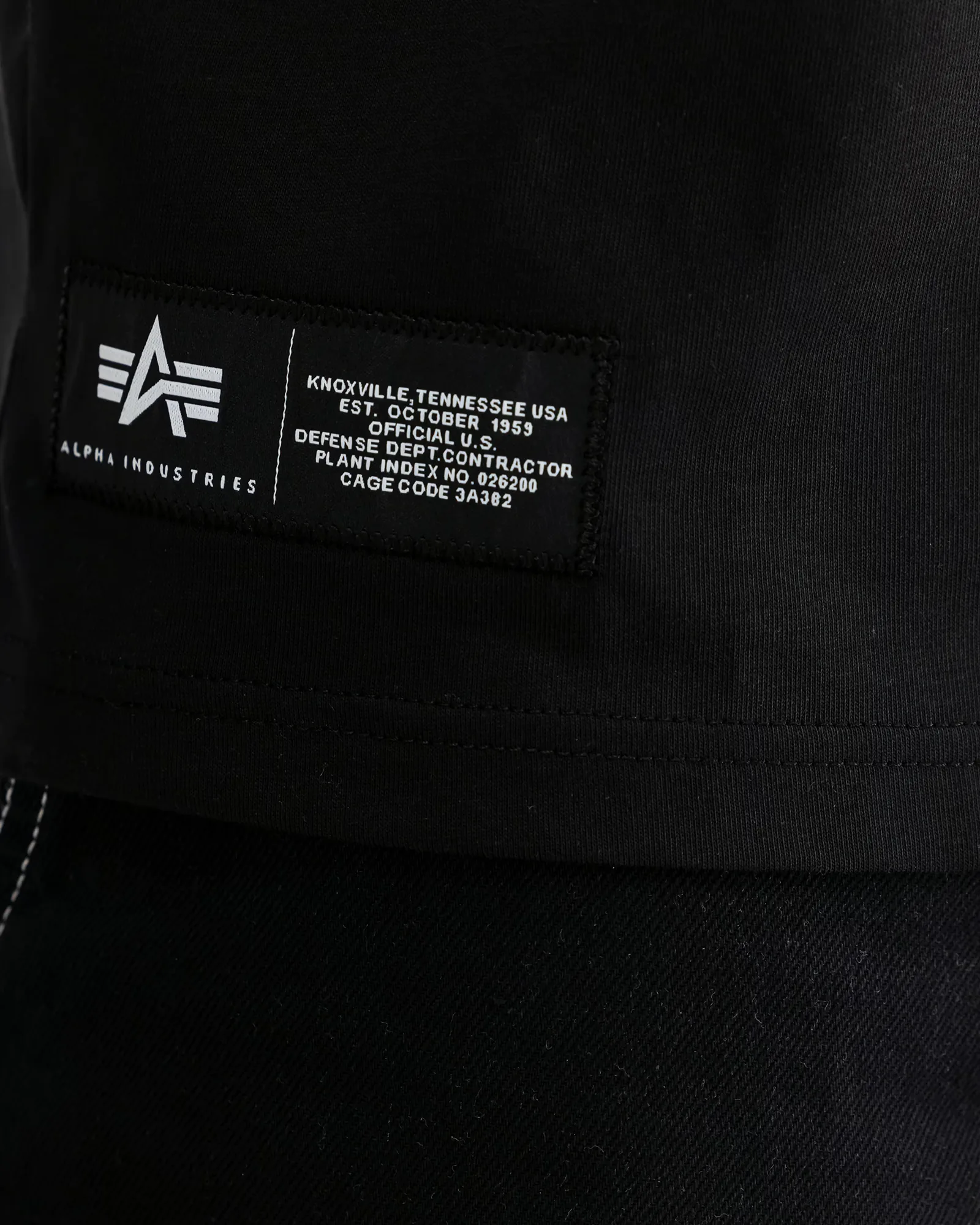 Alpha Industries Basic Label Backprint T-Shirt Black