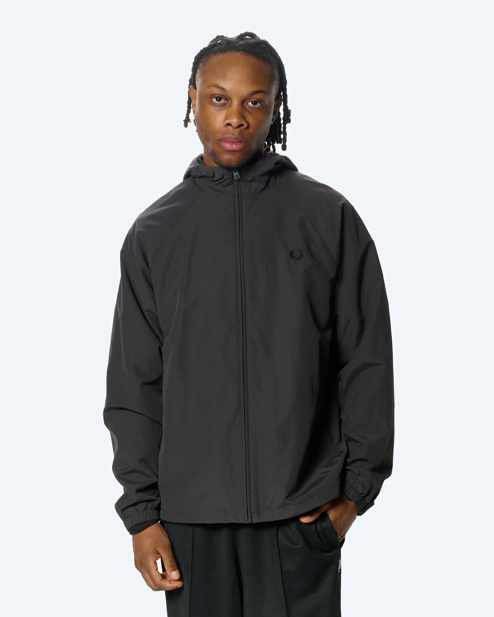 Fred Perry Hooded Shell Jacket Anchor Grey