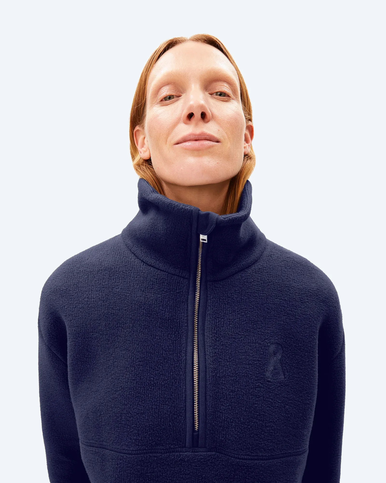 ARMEDANGELS HAARLEENAA COTTON FLEECE Sweatshirt Tinted Navy