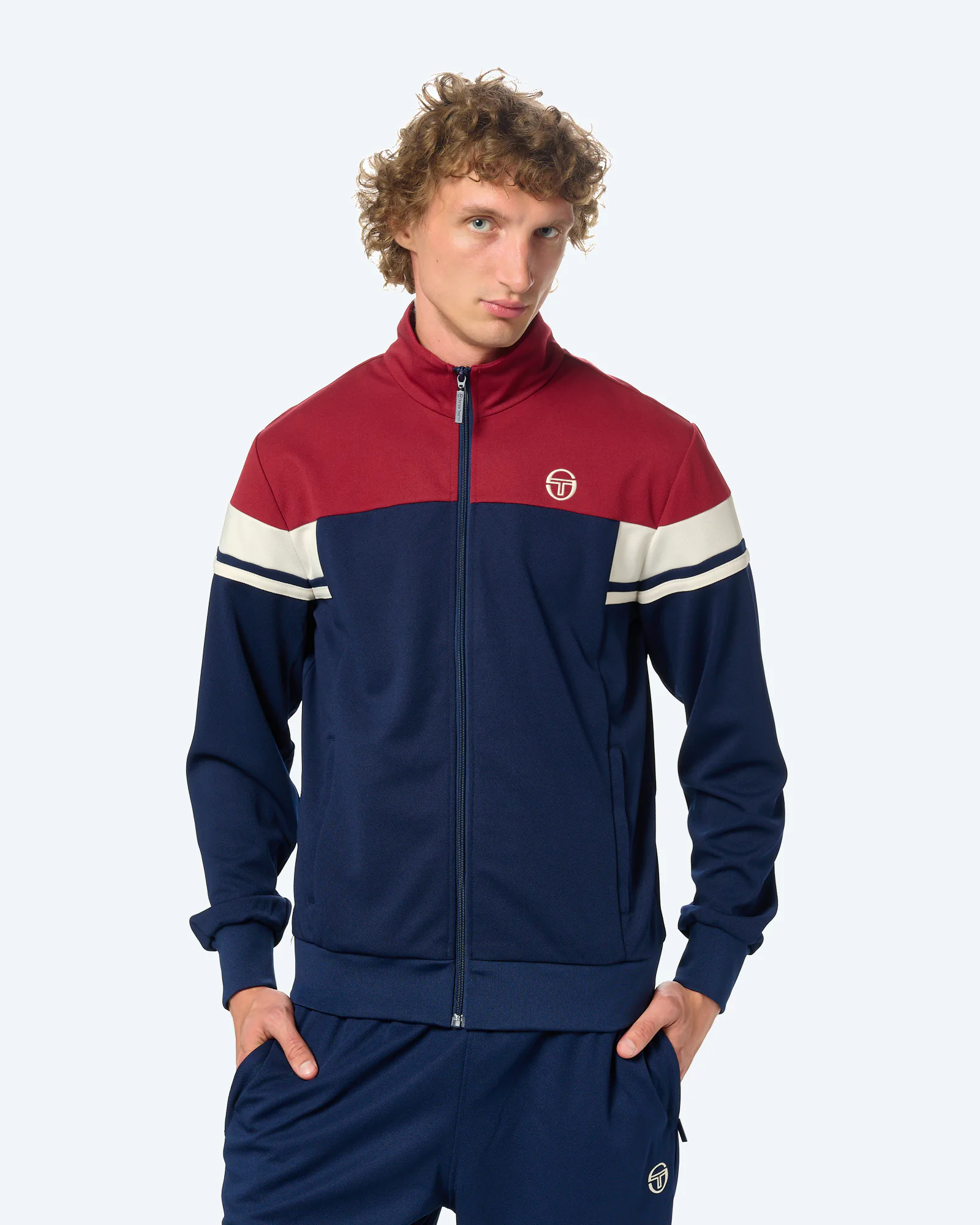 Camarindo  Track Jacket Navy/Tibetan Red