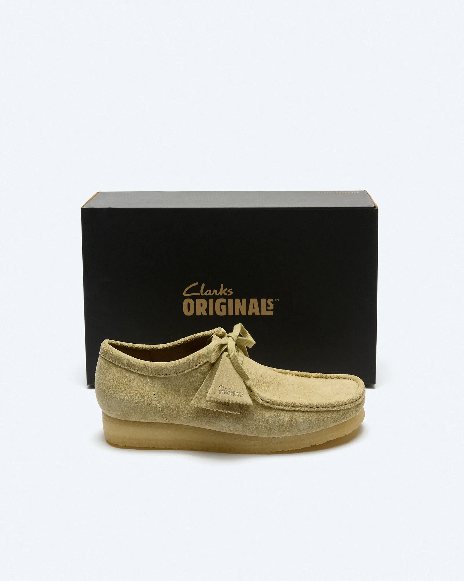 Clarks Men's Wallabee Suede Shoes Maple