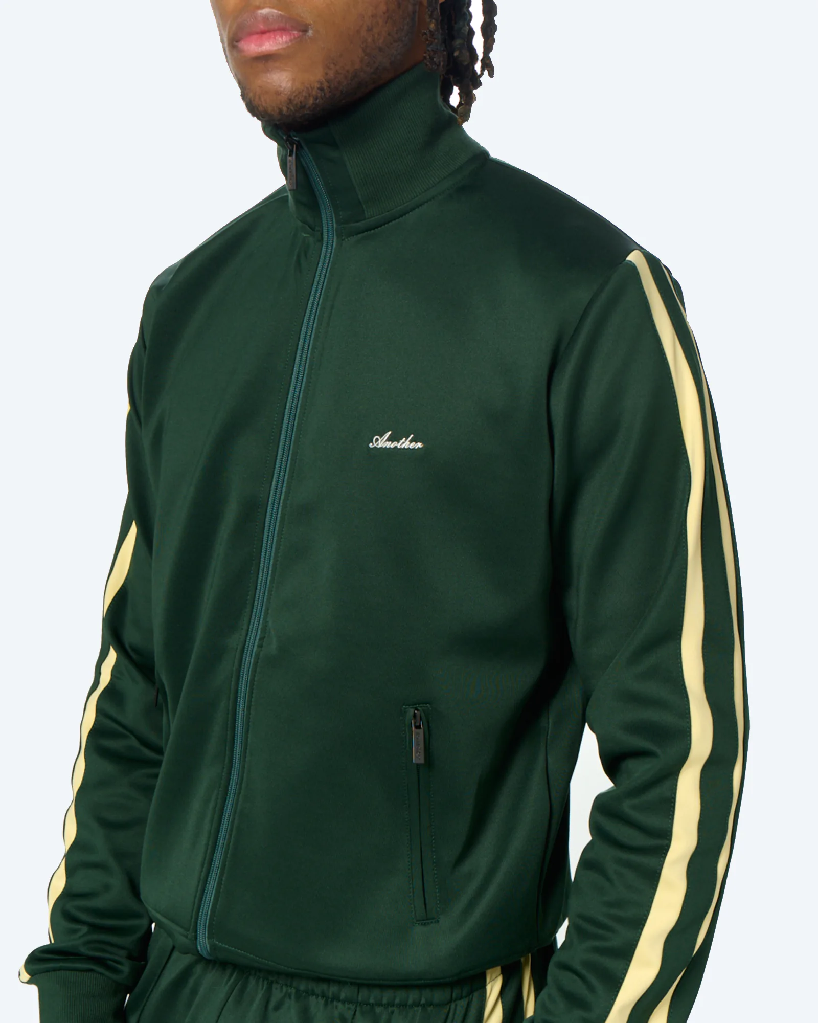 Another Cotton Everyday Regular Track Jacket Green