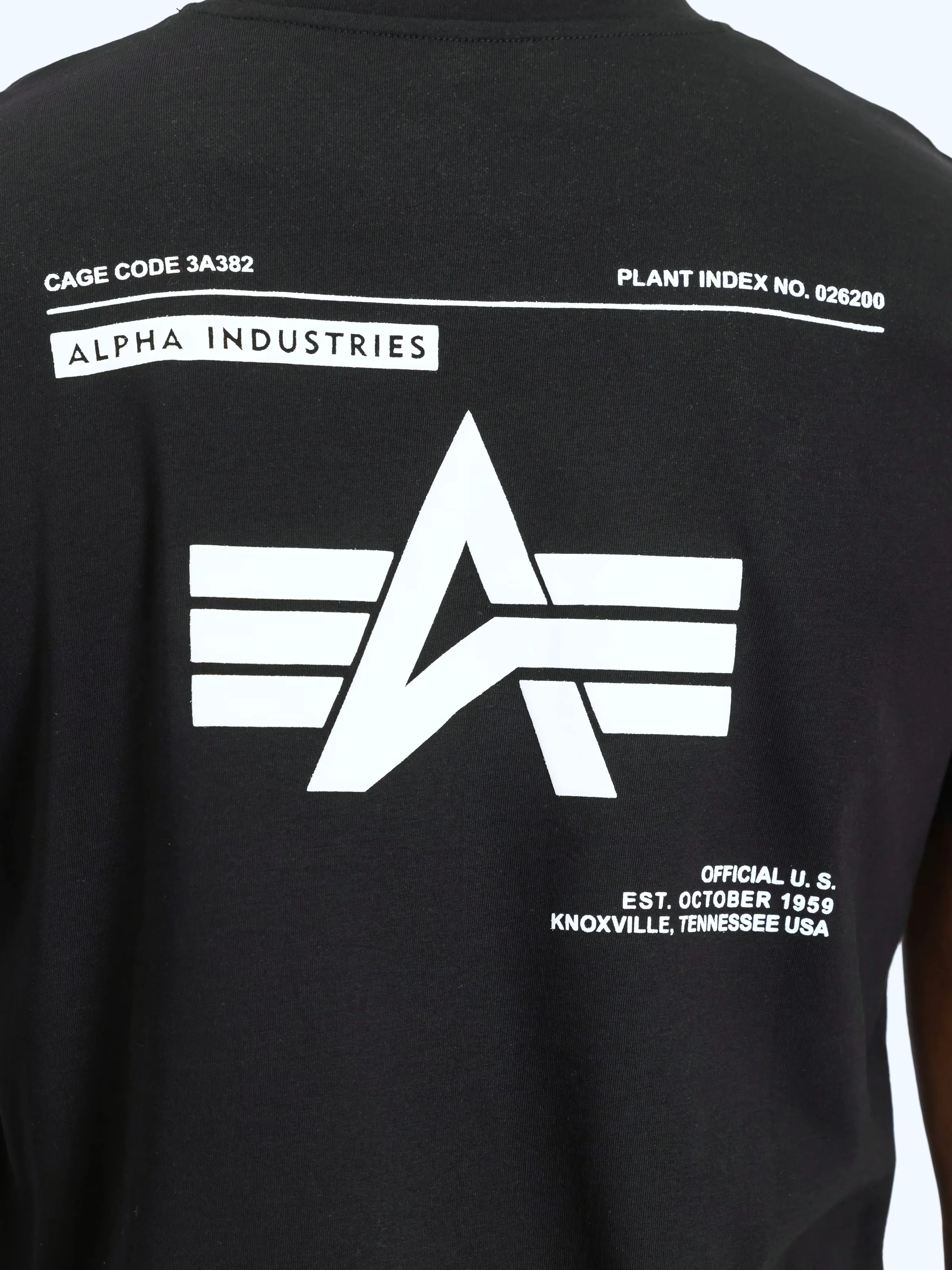 Alpha Industries Basic Label Backprint T-Shirt Black