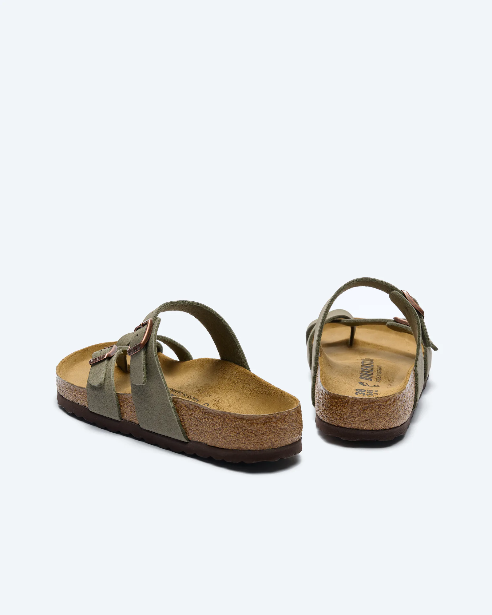 Birkenstock Mayari Birko-Flor Nubuk Sandals Stone