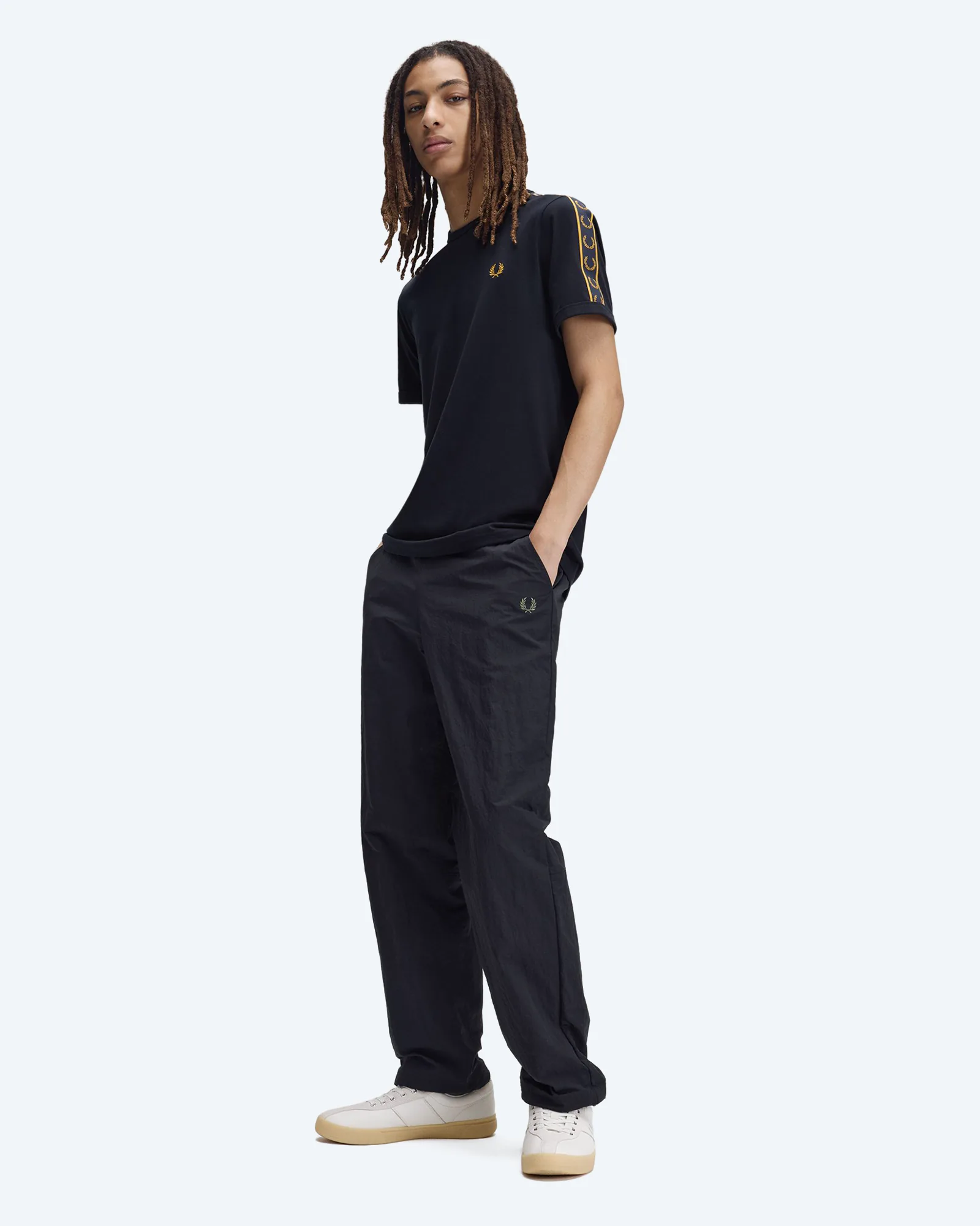 Contrast Tape Ringer T-Shirt Sport Navy
