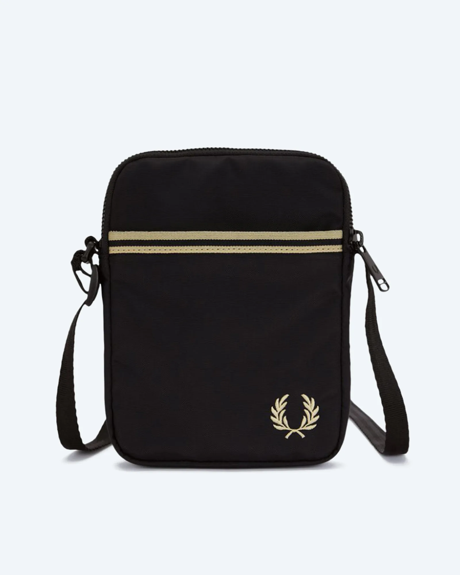 Fred Perry Tipped Tape Small Side Bag Black