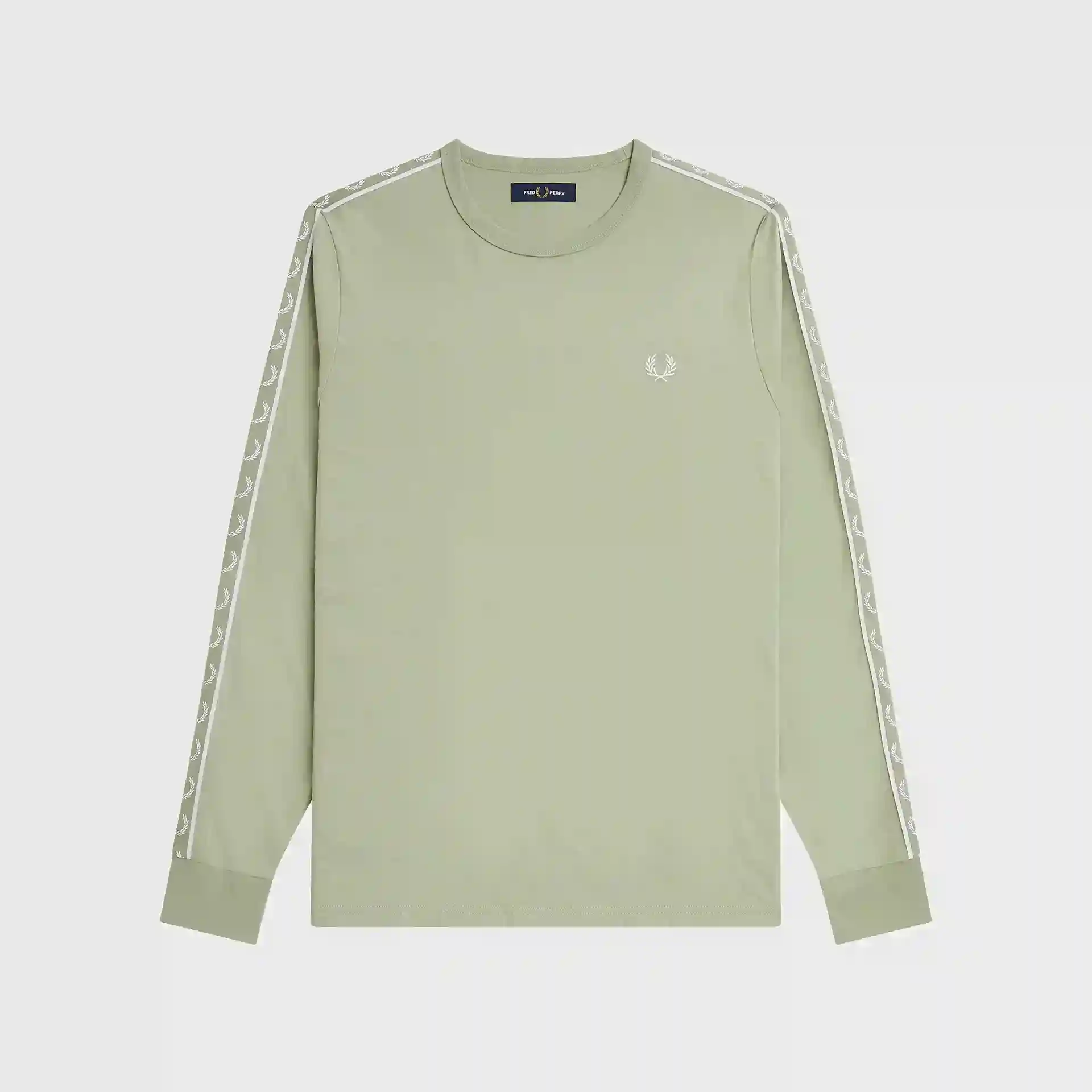 Fred Perry Laured Taped Longsleeve Seagrass
