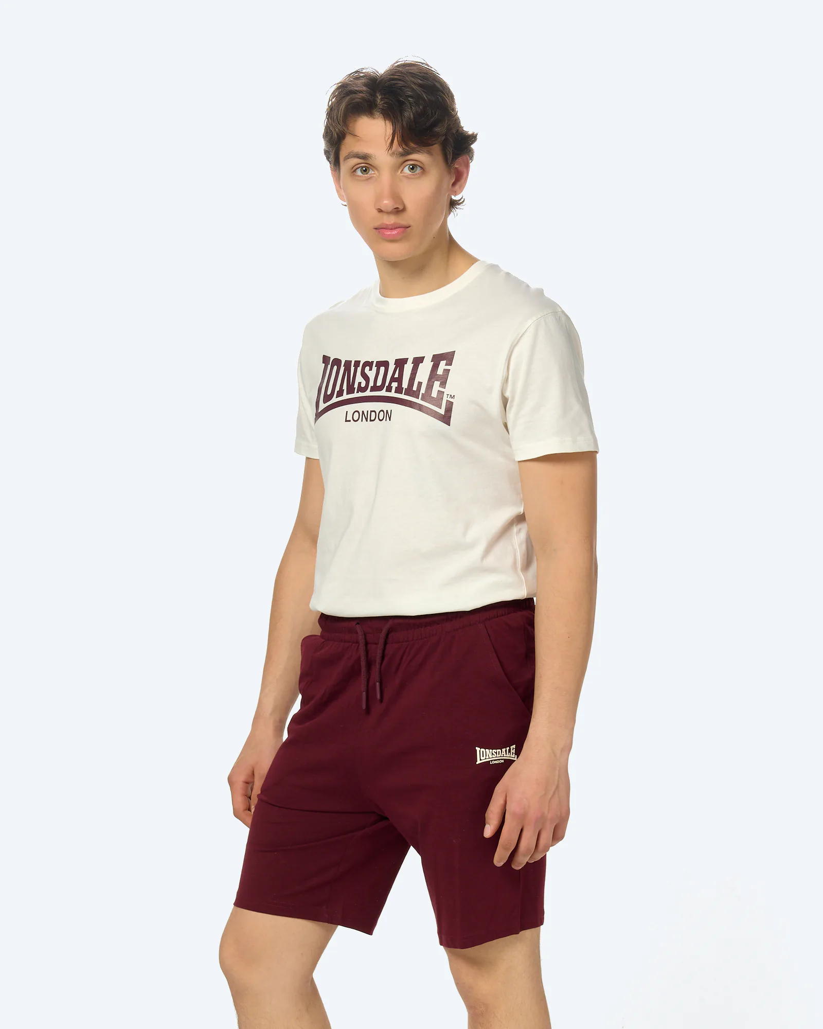 Lonsdale Moy Set Ecru/Oxblood