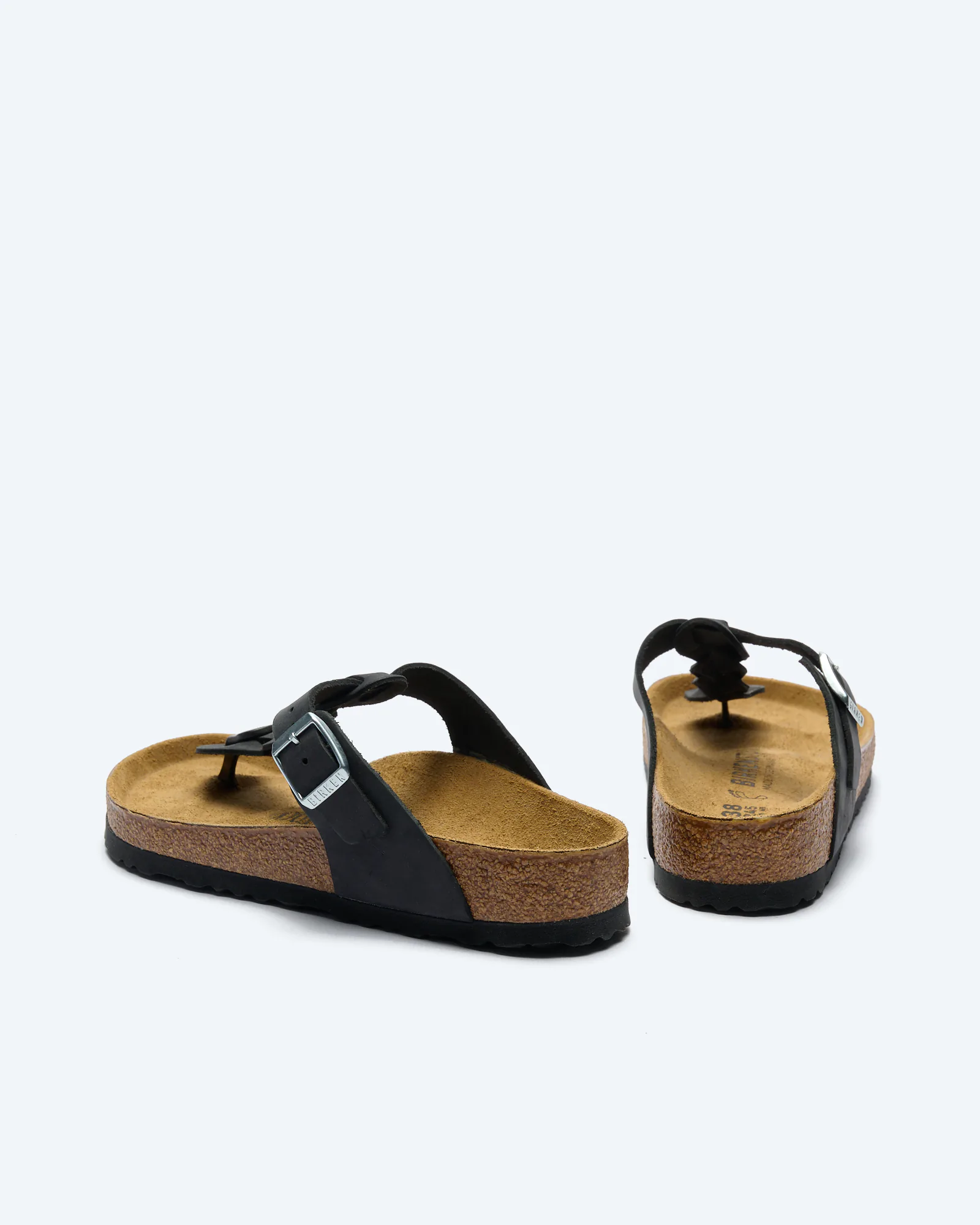 Gizeh Braided Sandals Black
