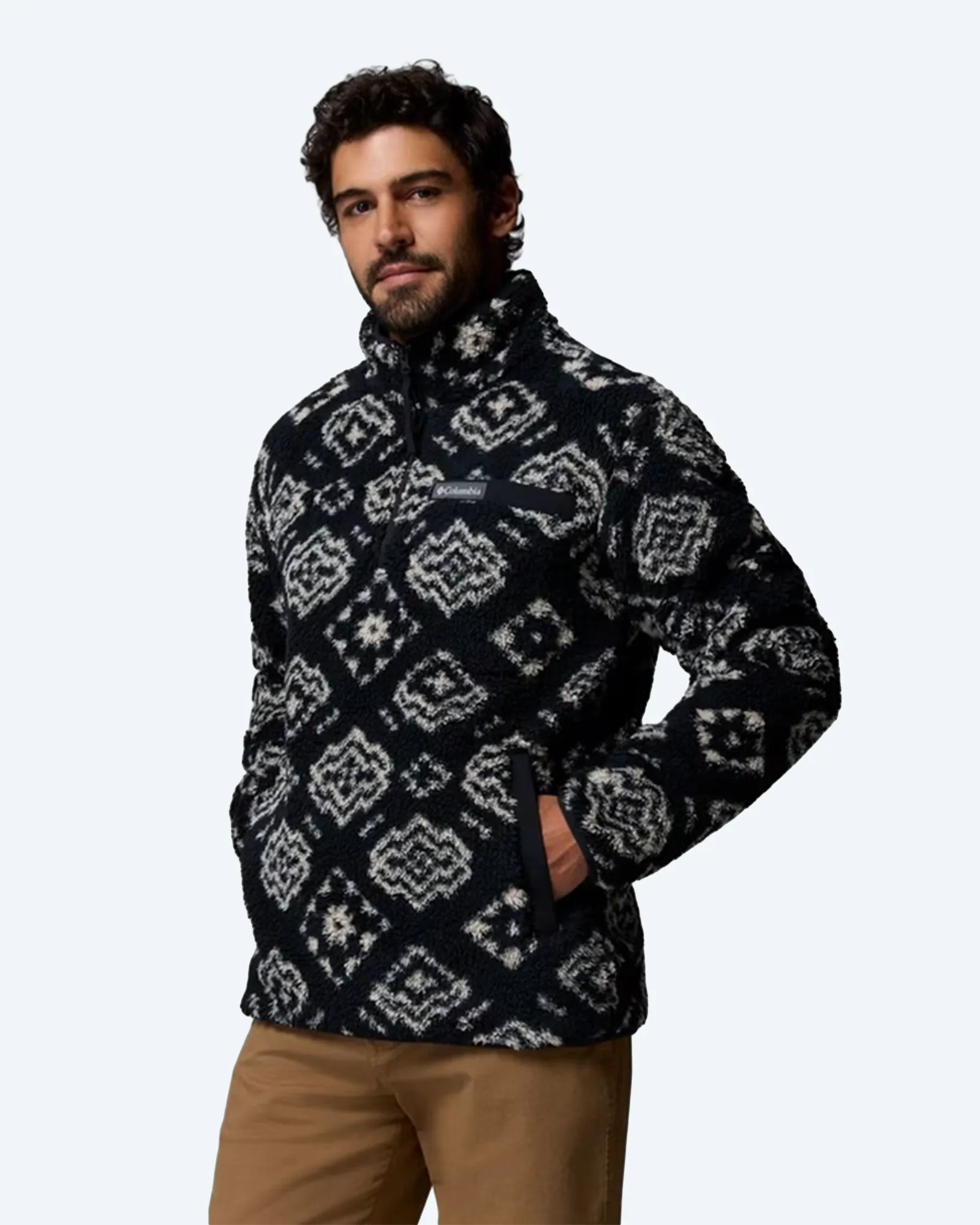 Rugged Ridge™ High Pile Half Zip Black Checked O