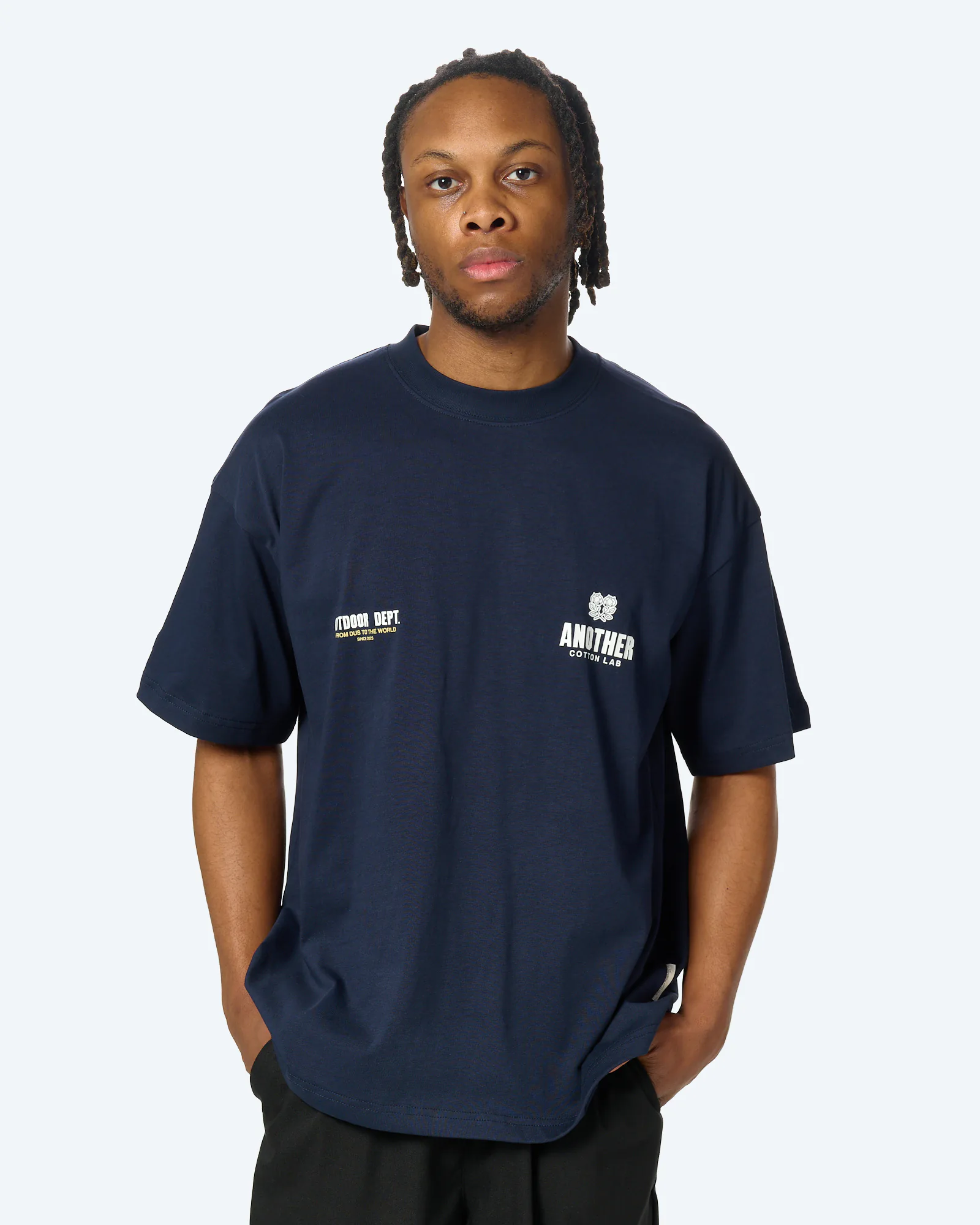 Another Cotton Another Outdoor Dept. T-Shirt Blue
