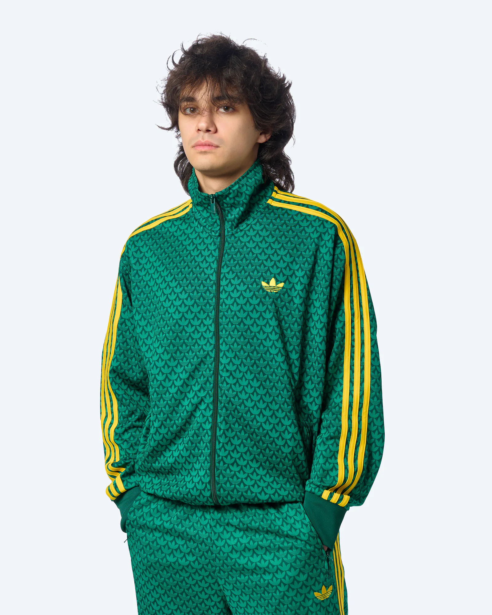 adidas Originals Firebird Monogram Track Jacket Green
