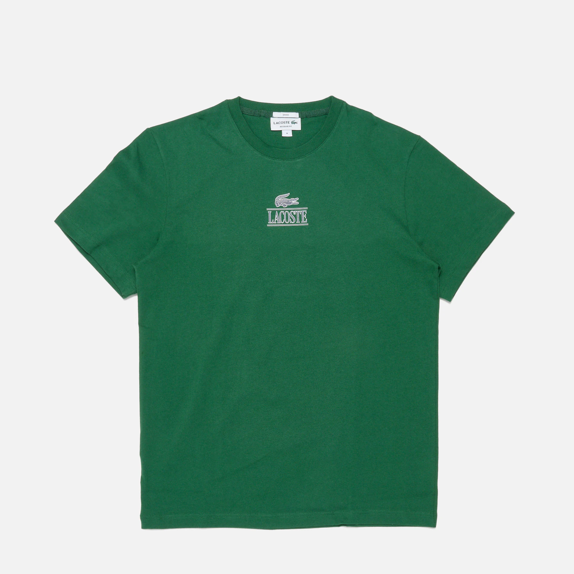 Lacoste Cotton Jersey Branded T-Shirt Green