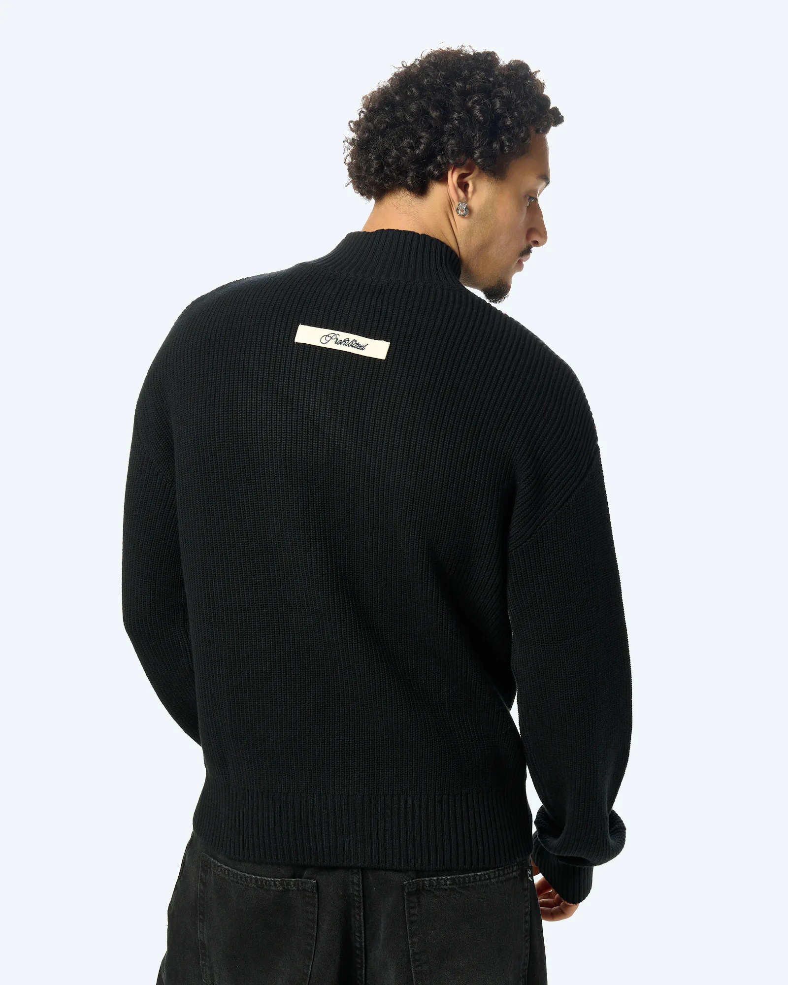 Campus Knit Jacket Black