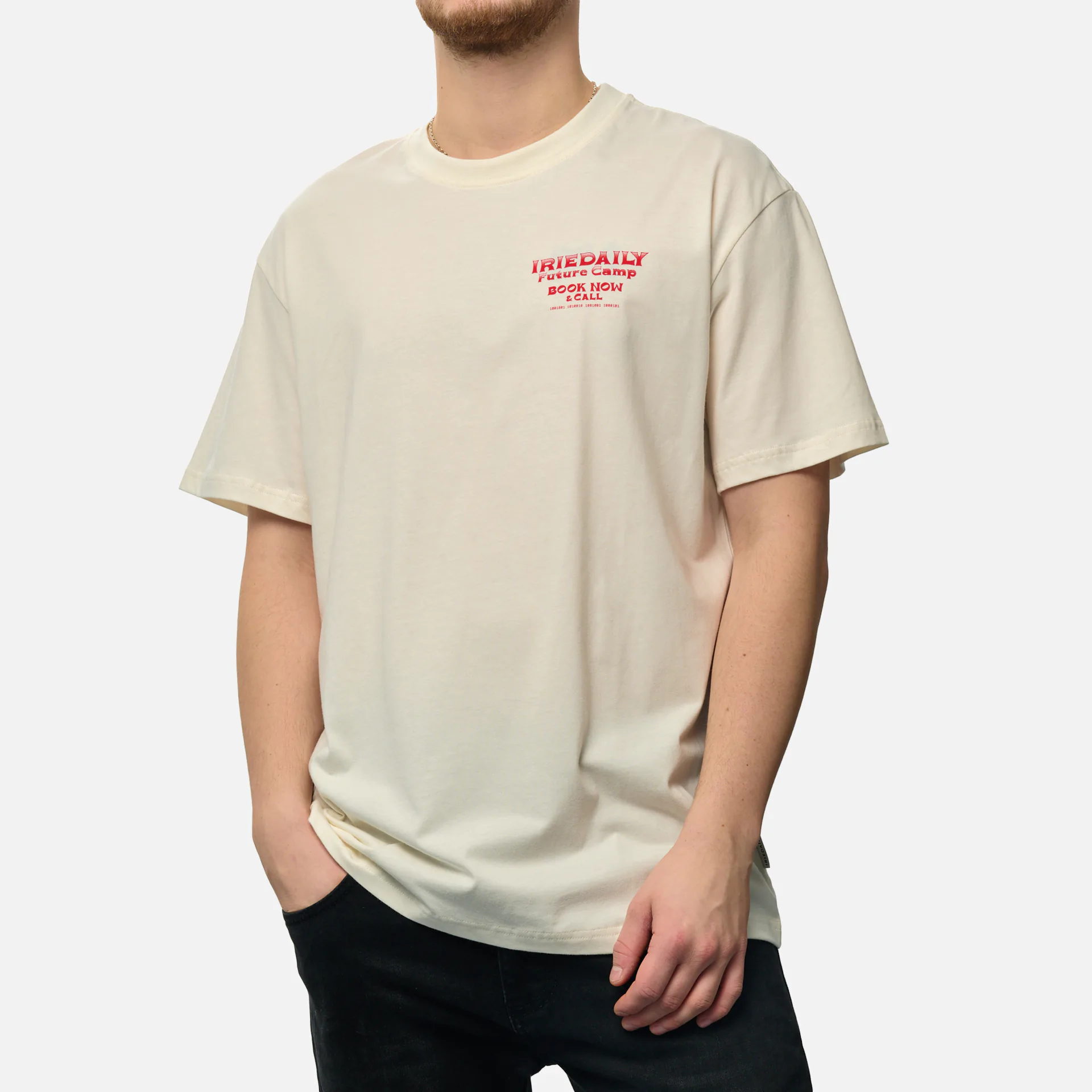 Iriedaily Future Camp T-Shirt Off White