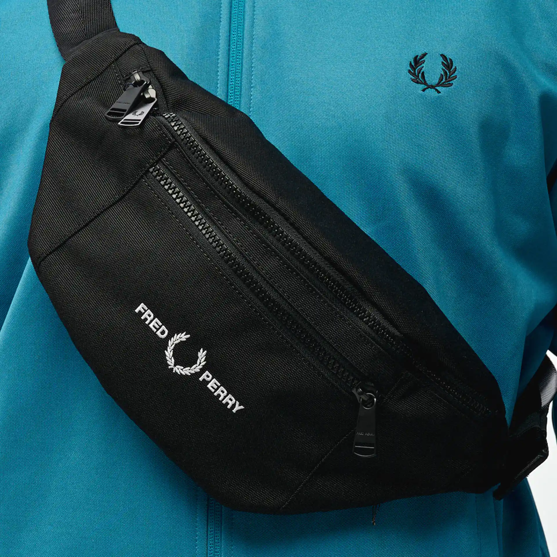 Fred Perry Flap Crossbody Bag Black