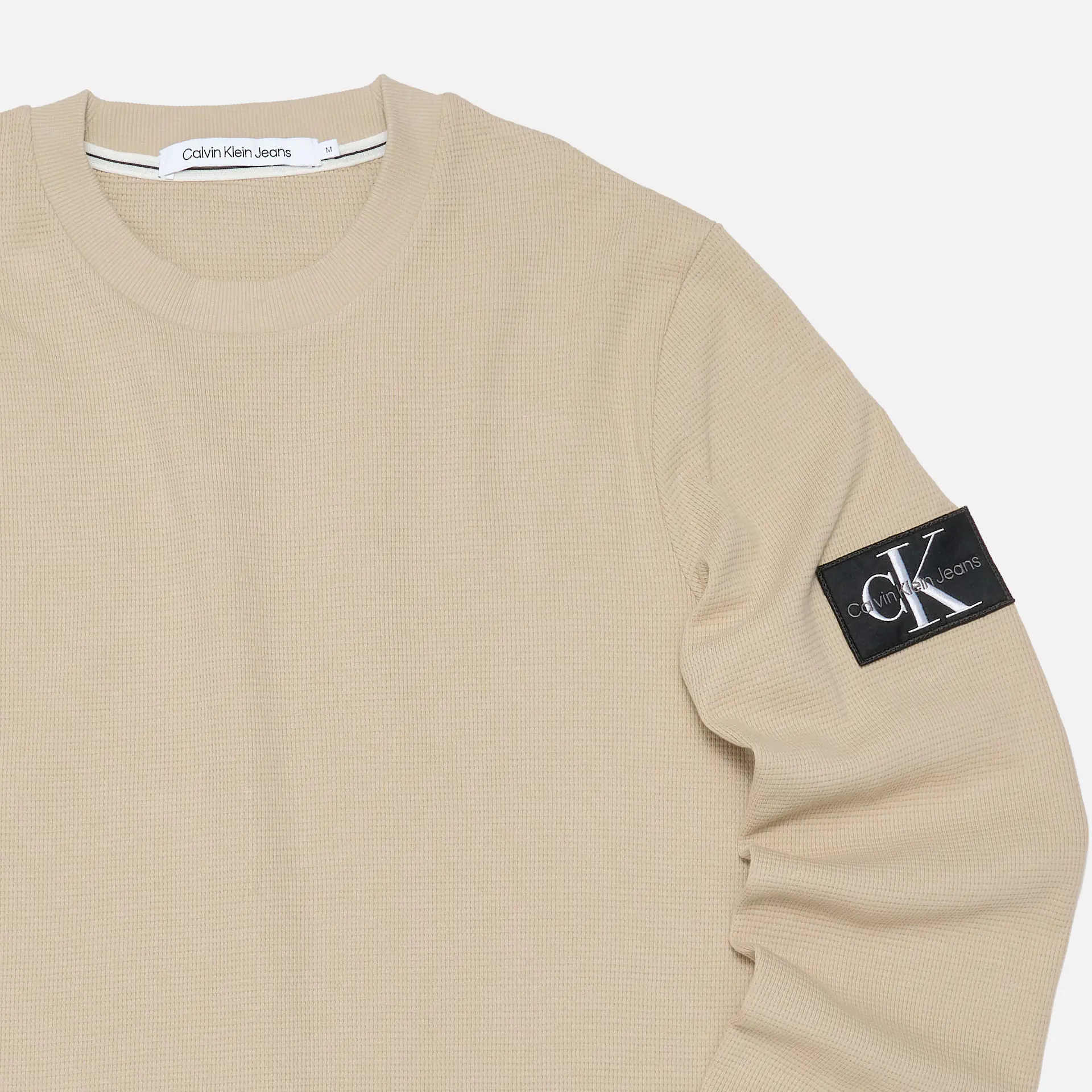 Calvin Klein Jeans Waffle Longsleeve Plaza Taupe