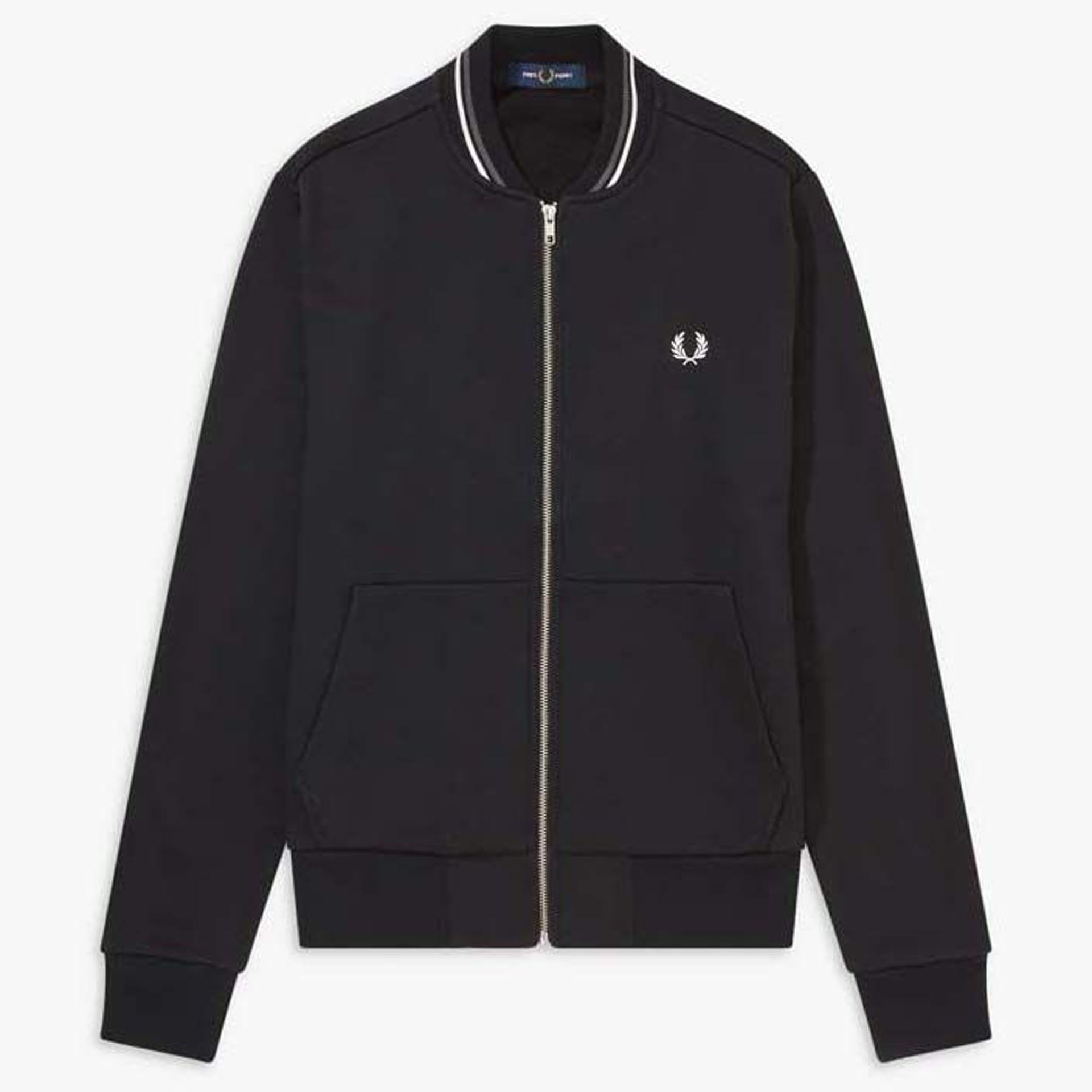 Fred Perry Reißverschlussjacke Black