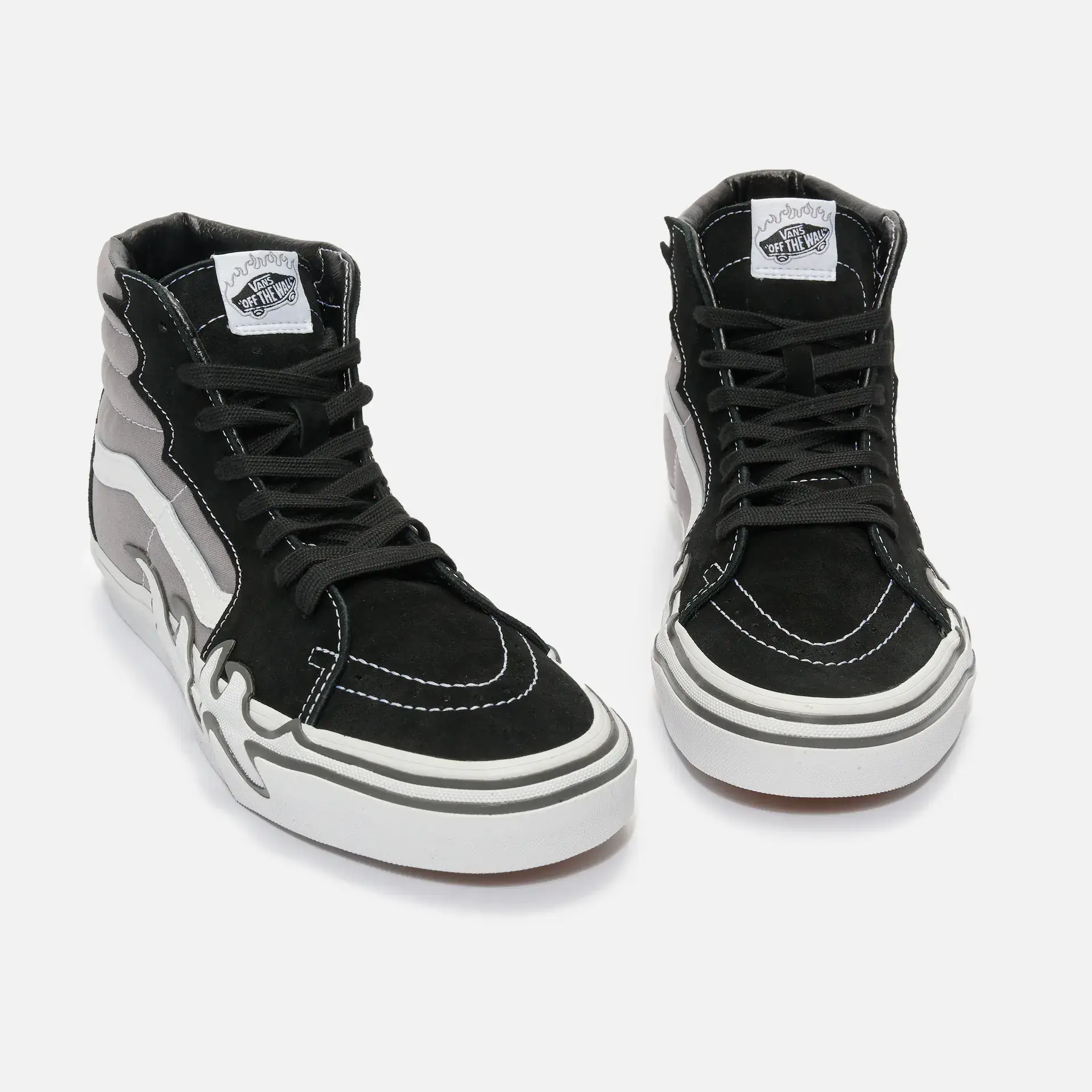Vans SK8-Hi Flame Sneakers Gray Vans SK8-Hi Flame Sneakers Gray