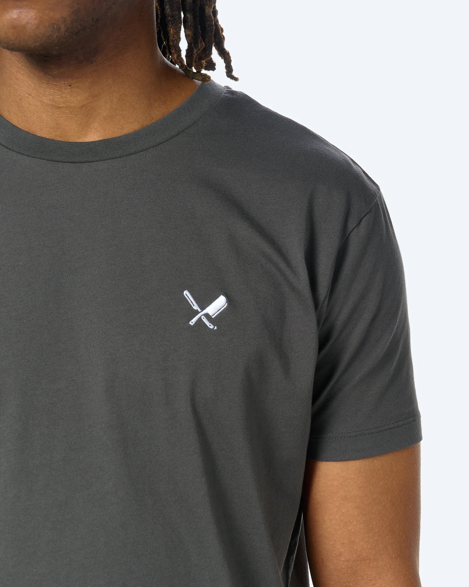 Distorted People Classic Crew Neck T-Shirt Dusk 