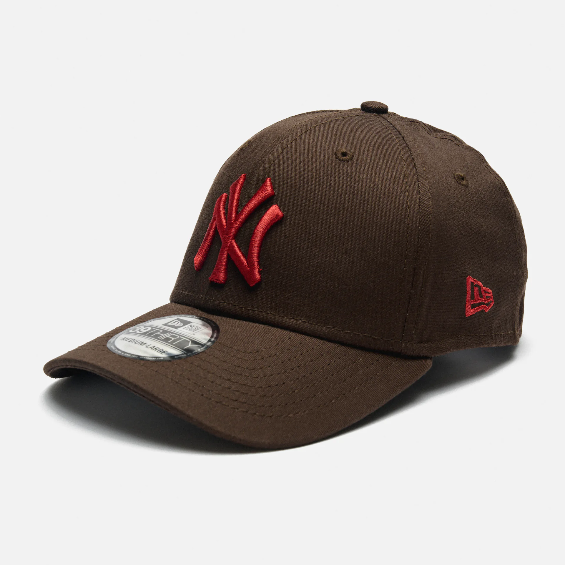 New Era MLB NY Yankees League Essential 39Thirty Stretch Fit Cap Brown/Red