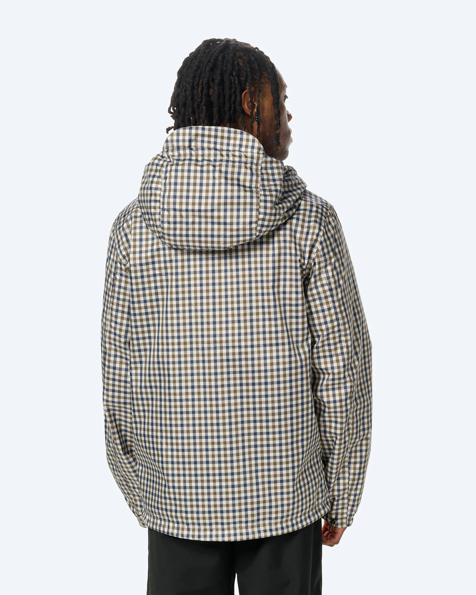 Weekend Offender Campania Check Statement Windbreaker Brown Multi